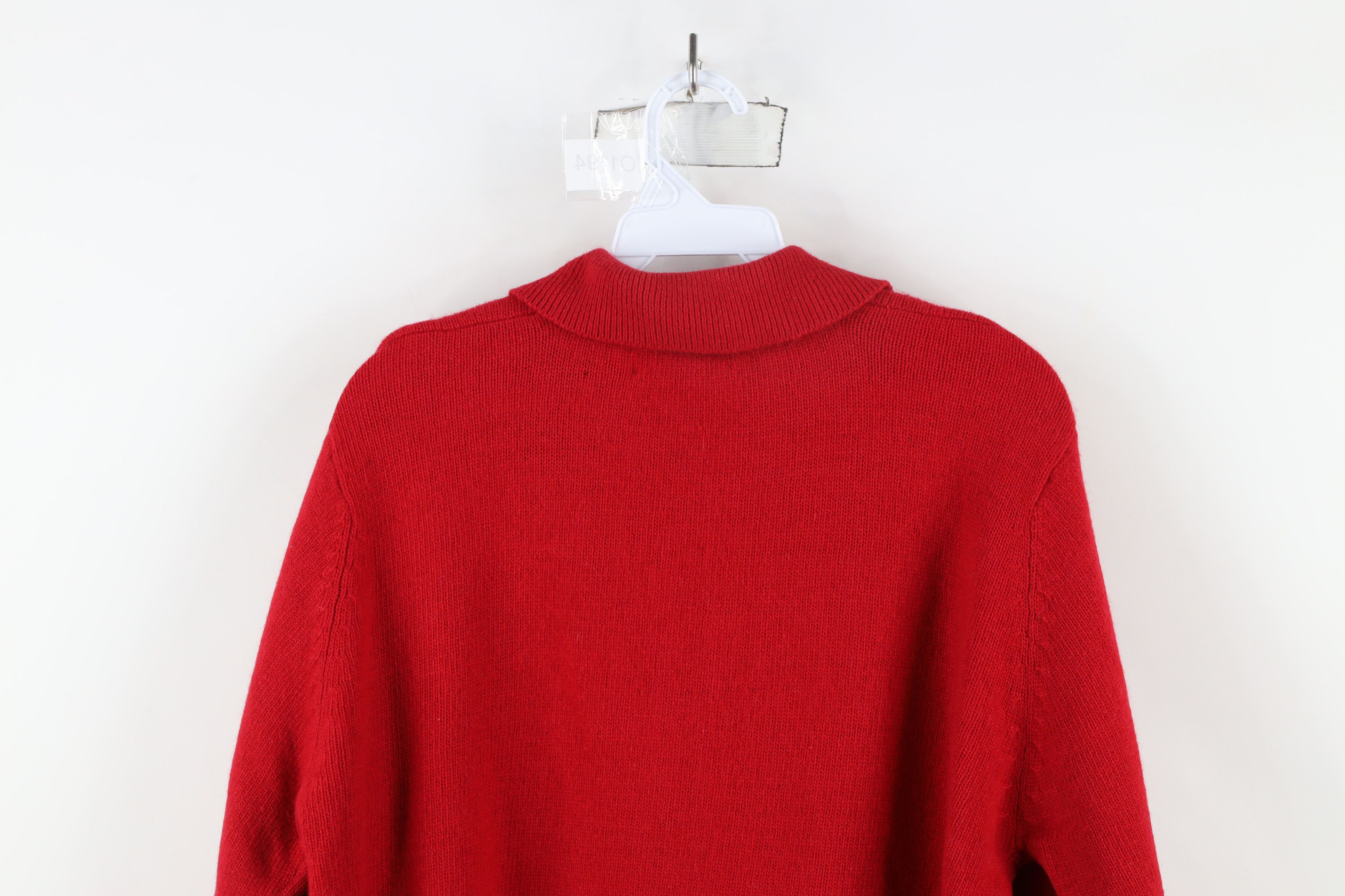 Vintage Vintage 90s Streetwear Lambswool Knit Collared Sweater Size L / US 10 / IT 46 - 11 Thumbnail