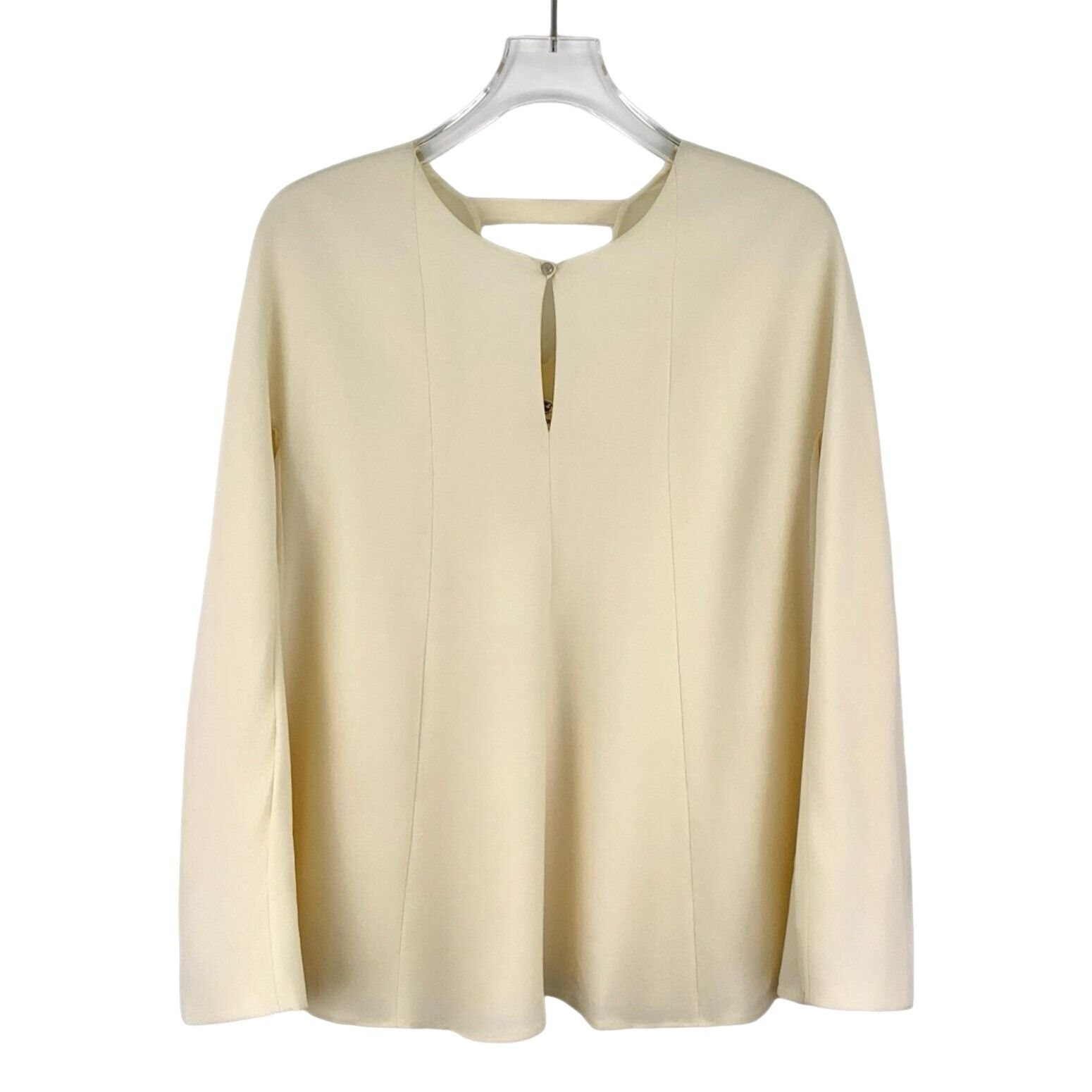 Hermes Hermes Beige Virgin Wool Blouse Size 36 Size XS / US 0-2 / IT 36-38 - 1 Thumbnail