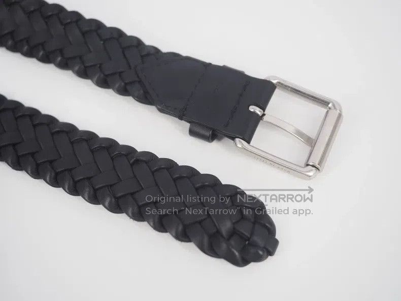 Bottega Veneta Bottega Veneta Black Woven Leather Belt Size ONE SIZE - 3 Thumbnail