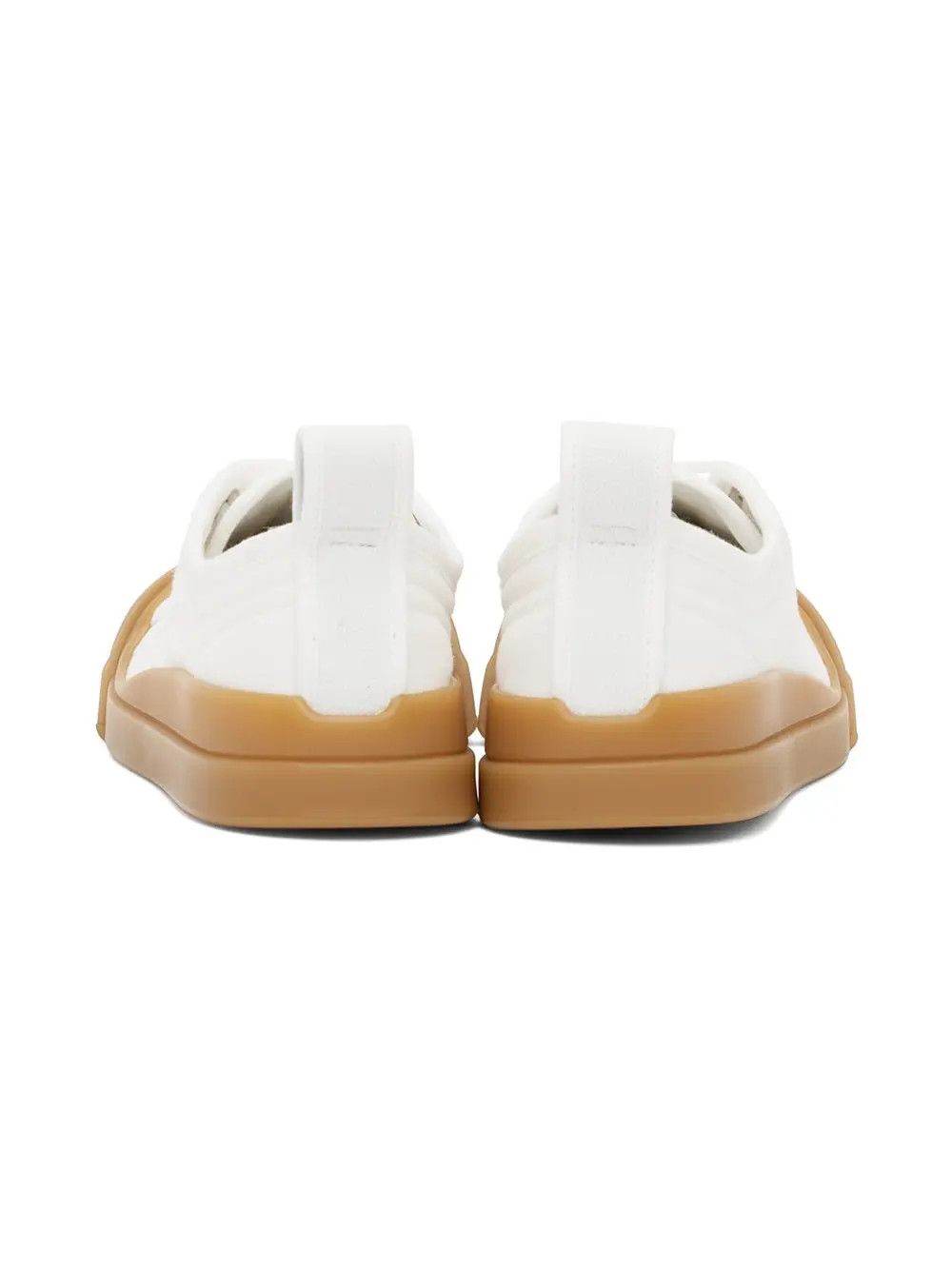 Bottega Veneta o1n1vont1225 Vulcan Sneakers in White/Brown Size US 6 / IT 36 - 4 Thumbnail