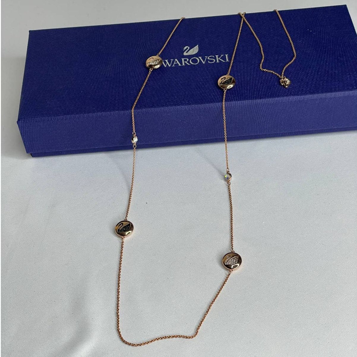 Swarovski Swarovski Hall Swan Strandage Rose Gold Plating Necklace Size ONE SIZE - 4 Thumbnail