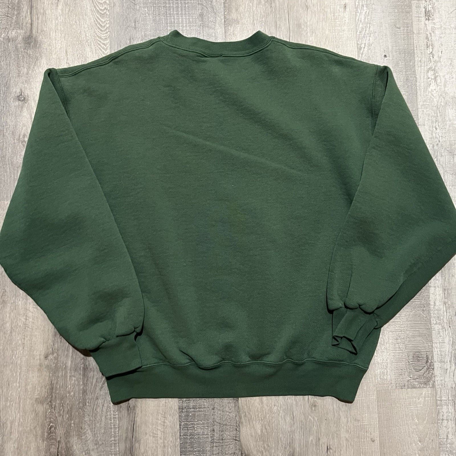 Russell Athletic VTG Russell Athletic Blank Faded Green Y2K Sweatshirt M Size US M / EU 48-50 / 2 - 2 Thumbnail