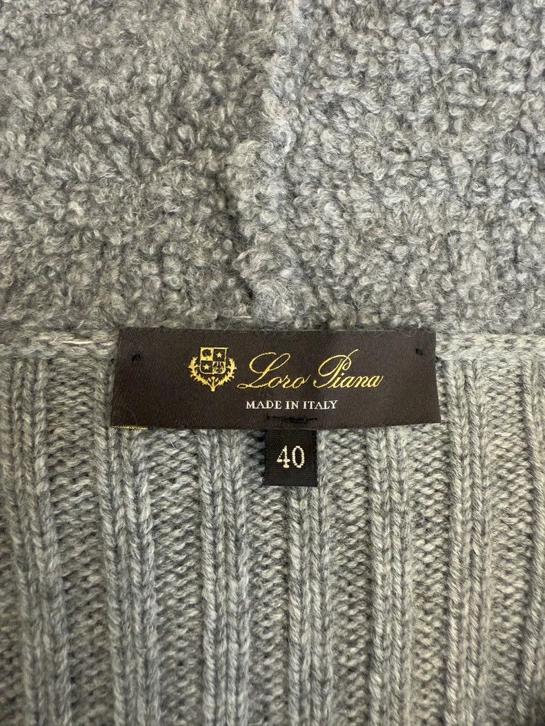 Loro Piana LORO PIANA Gray Teddy cashmere cardigan Size XS / US 0-2 / IT 36-38 - 5 Thumbnail