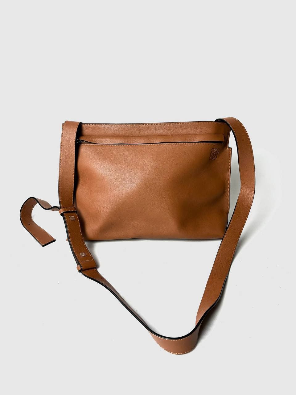 image of Loewe Crossbody Leather Bag in Brown, Women's