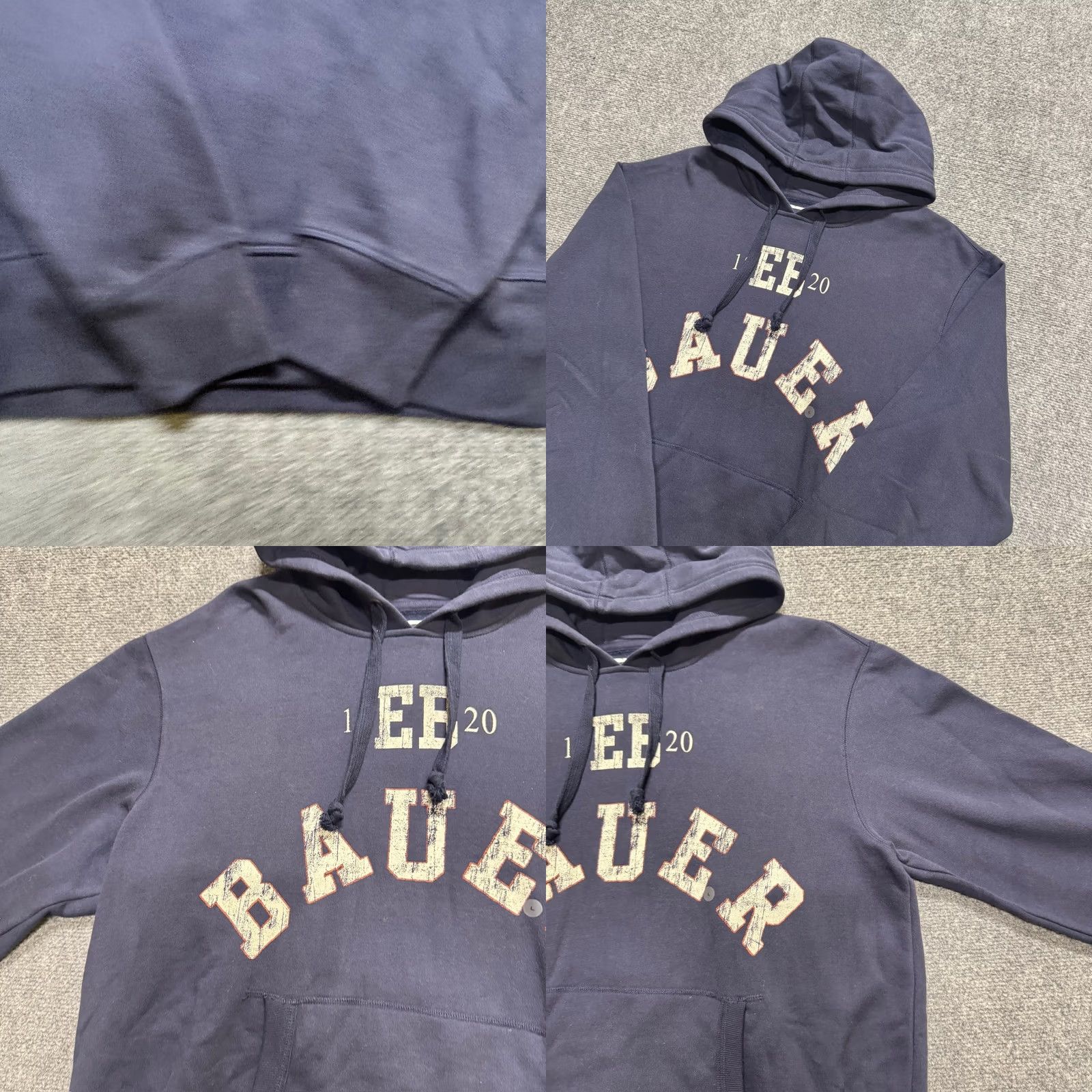 Eddie Bauer VINTAGE Y2K Eddie Bauer Hoodie Pullover Blue Men L Regular Distressed Faded Cotton Blend Size US L / EU 52-54 / 3 - 8 Thumbnail