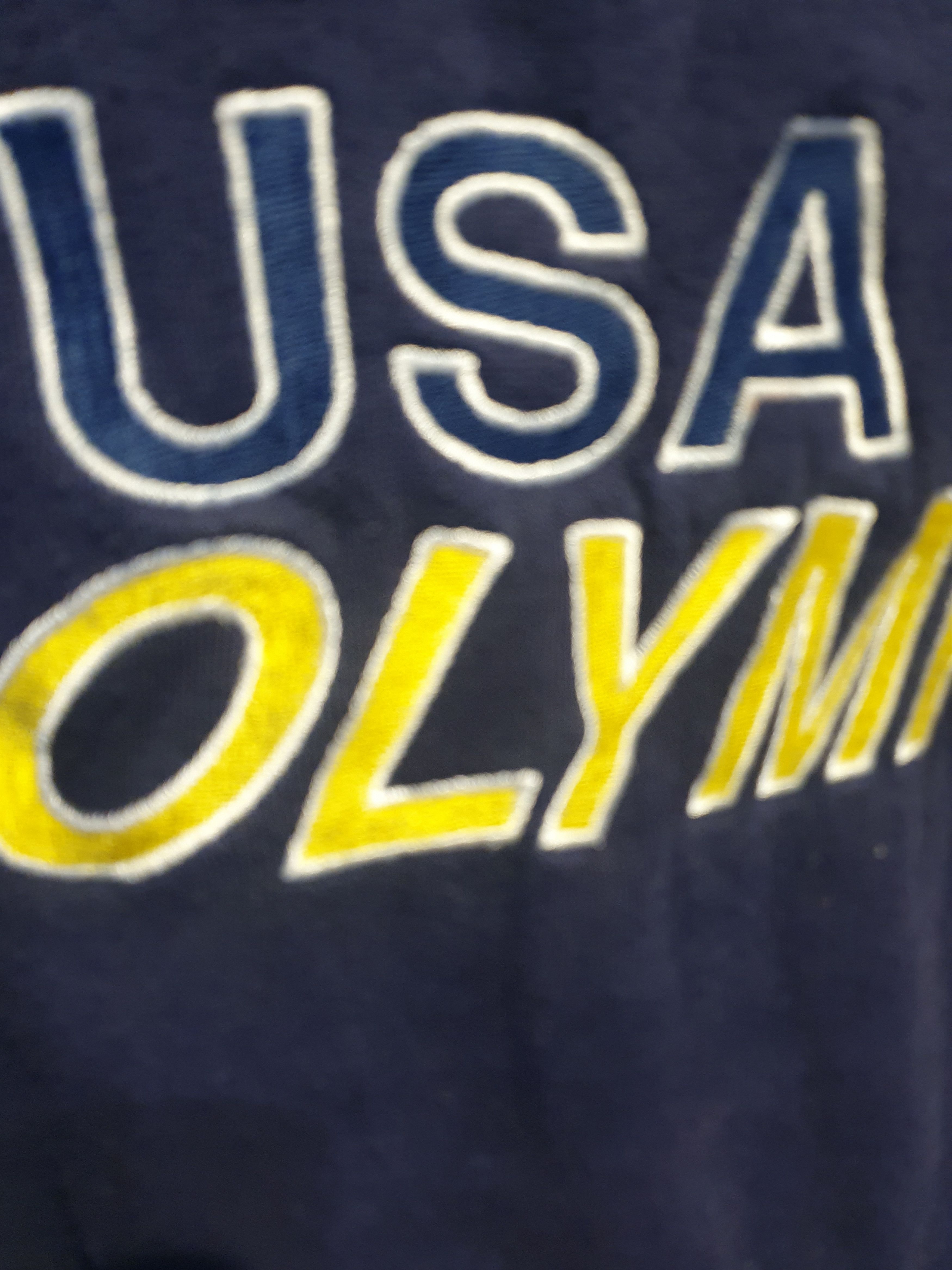 JCPenney × Vintage JCPenney USA Olympic Embroidered Spell Out Vtg Sweatshirt Size US L / EU 52-54 / 3 - 2 Thumbnail