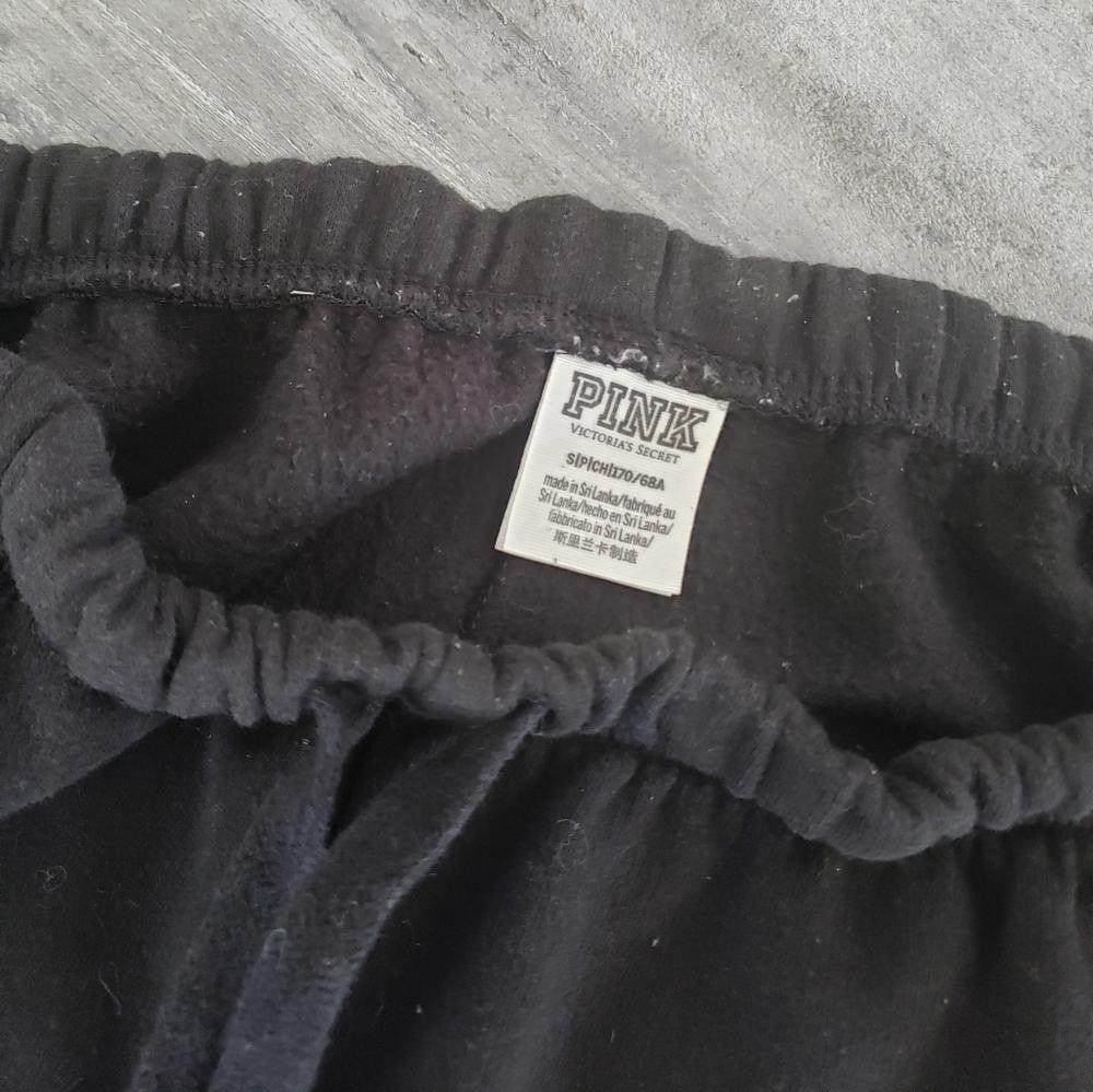 Designer Black Oversized VS Banded Sweats Size 28" / US 6 / IT 42 - 3 Thumbnail