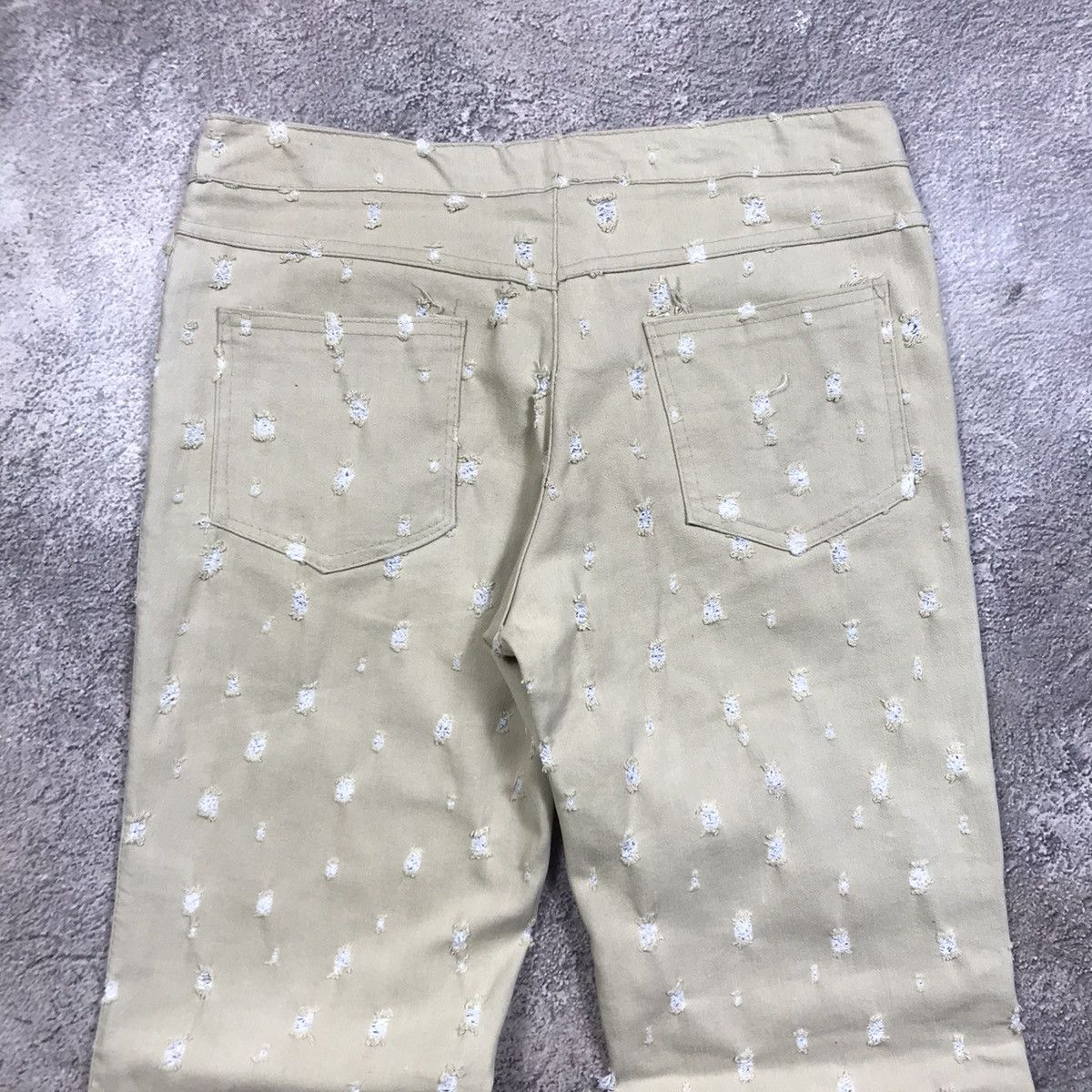 Vintage Vintage Y2K Distressed Flared Pants Baggy Skate Grunge 29 Size 29" - 4 Thumbnail