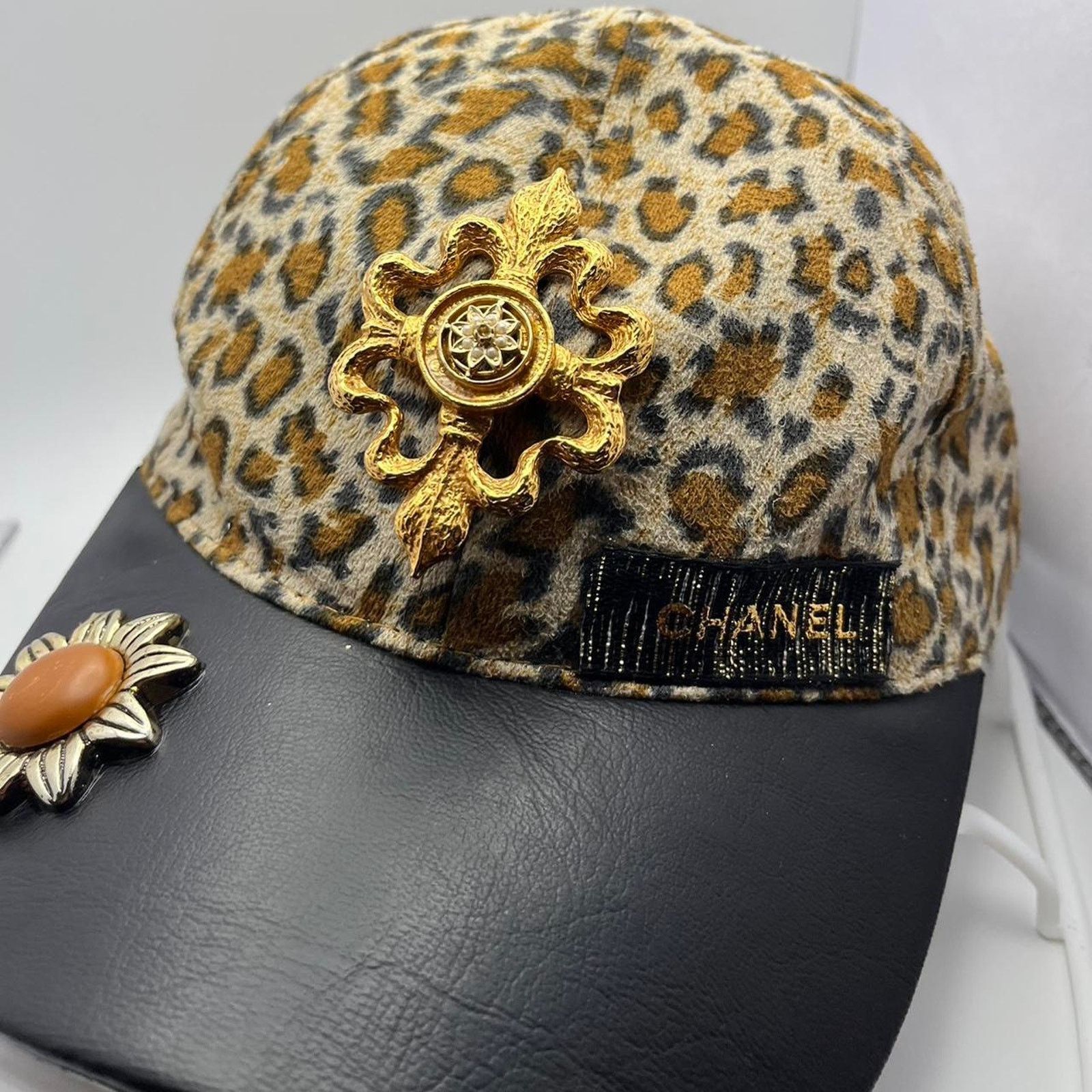Other Womens leopard print cap Size ONE SIZE - 2 Thumbnail