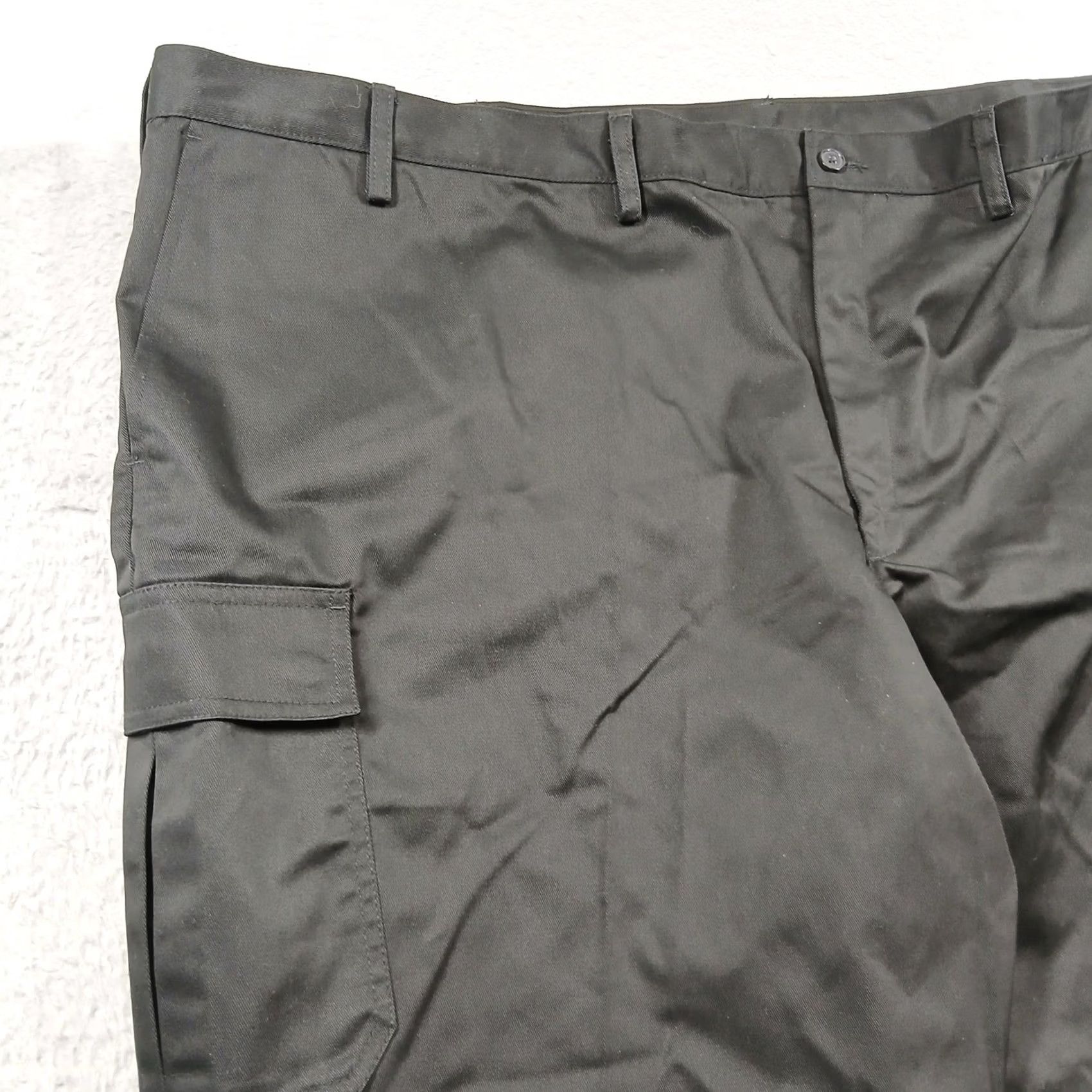 Vintage VINTAGE? Edwards Tuff-Tested Men's Utility Chino Cargo Pants Black NWT 52x34 Crew? Size US 36 / EU 52 - 6 Thumbnail