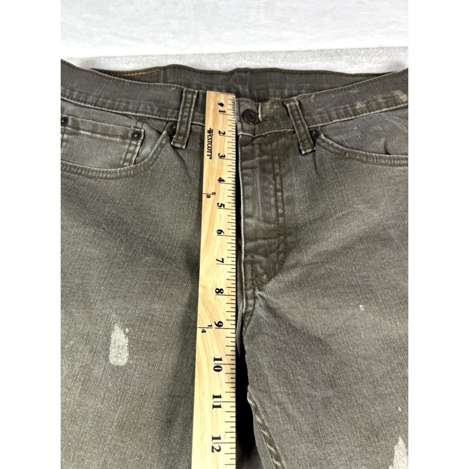 Levi's Levi's 511 Jeans Men Slim Fit 32x36 Tan Gray Denim 5-Pocket Straight Button Zip N/A Size US 32 / EU 48 - 3 Thumbnail