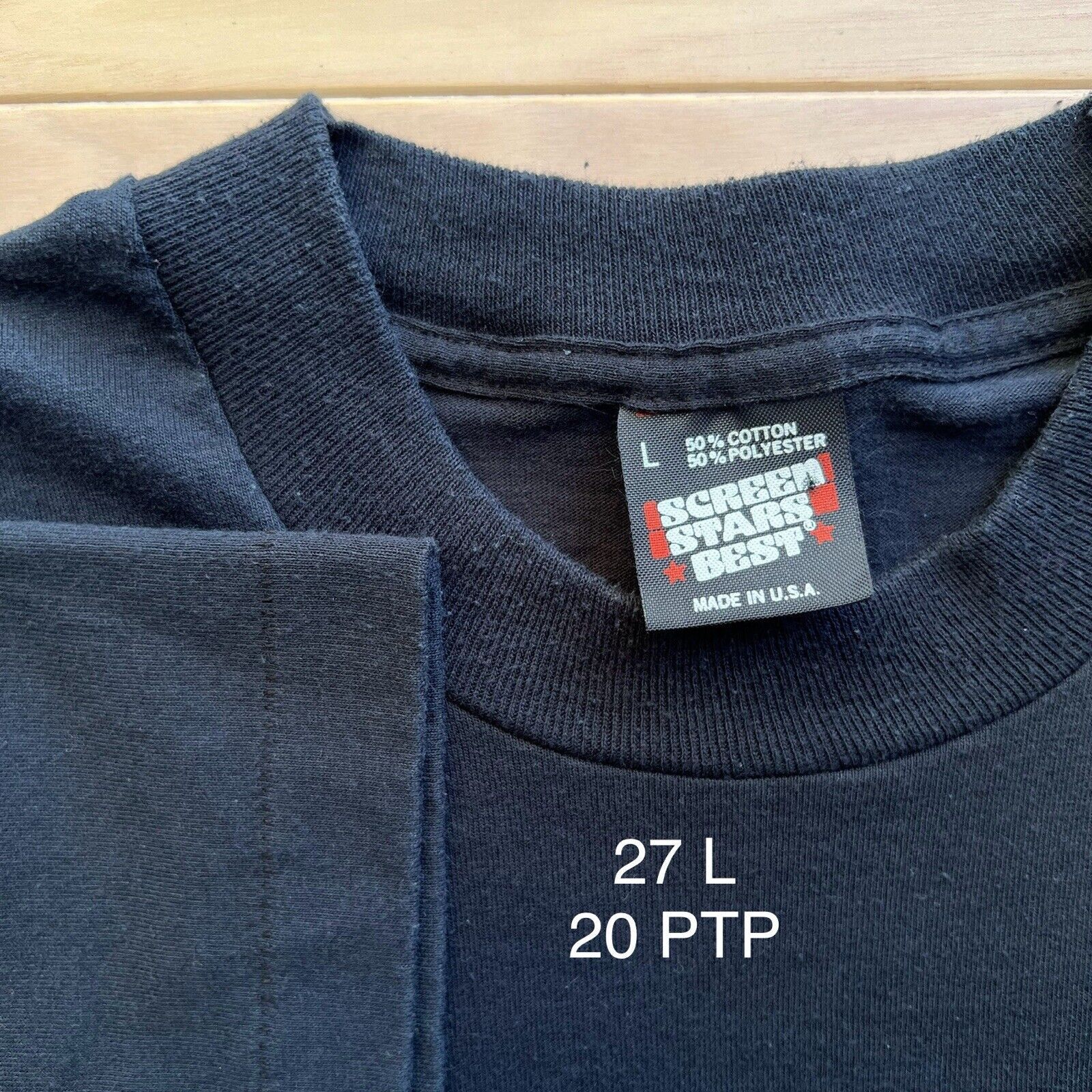 Vintage Vintage Halloween Shirt Large Black 80s Screen Stars Size US L / EU 52-54 / 3 - 5 Thumbnail