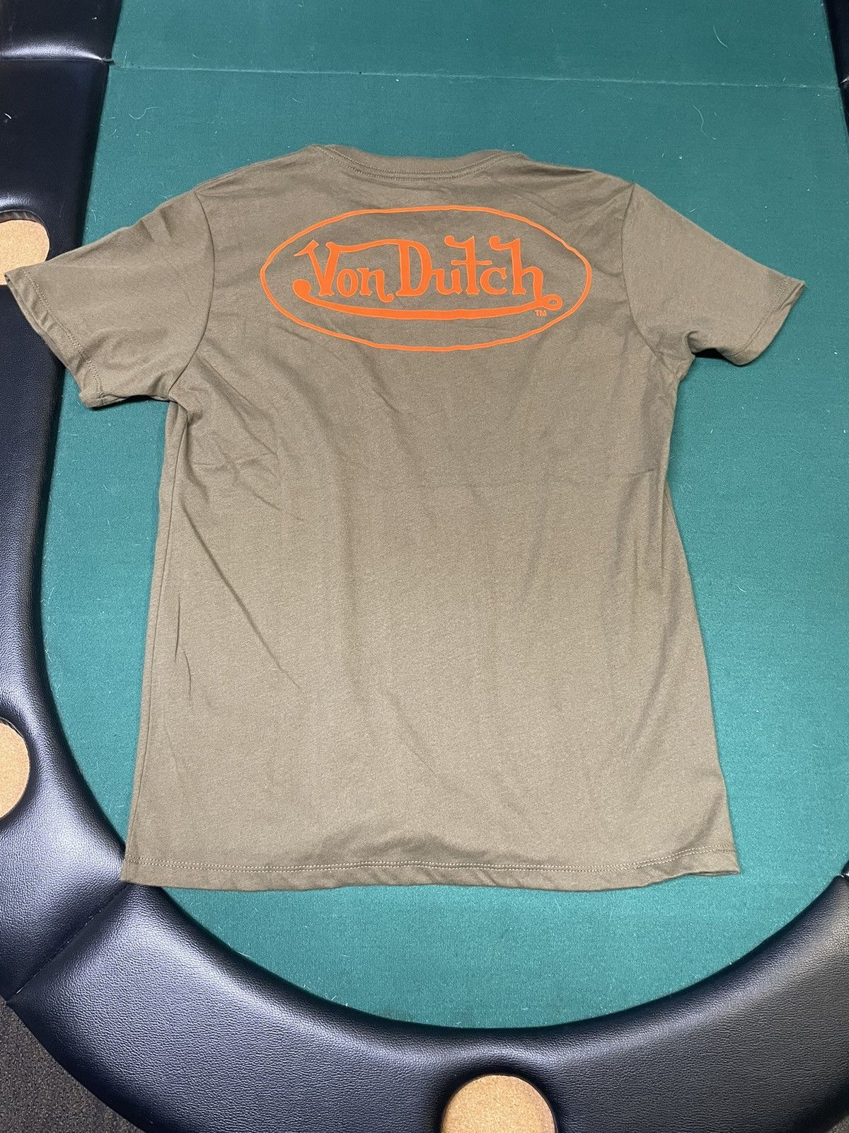 Von Dutch Von Dutch Olive Green Logo Tee (New with Tag) Size US M / EU 48-50 / 2 - 3 Thumbnail