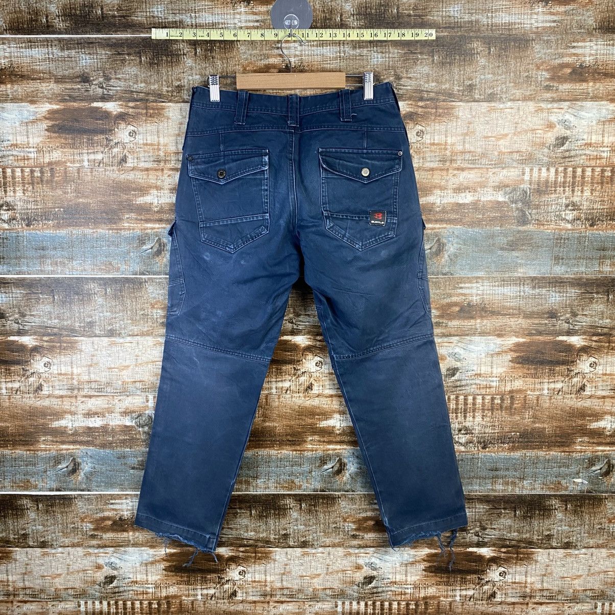 Japanese Brand DL Burtle Dark Blue Cargo Multipocket Pants #C944 Size US 27 - 15 Thumbnail