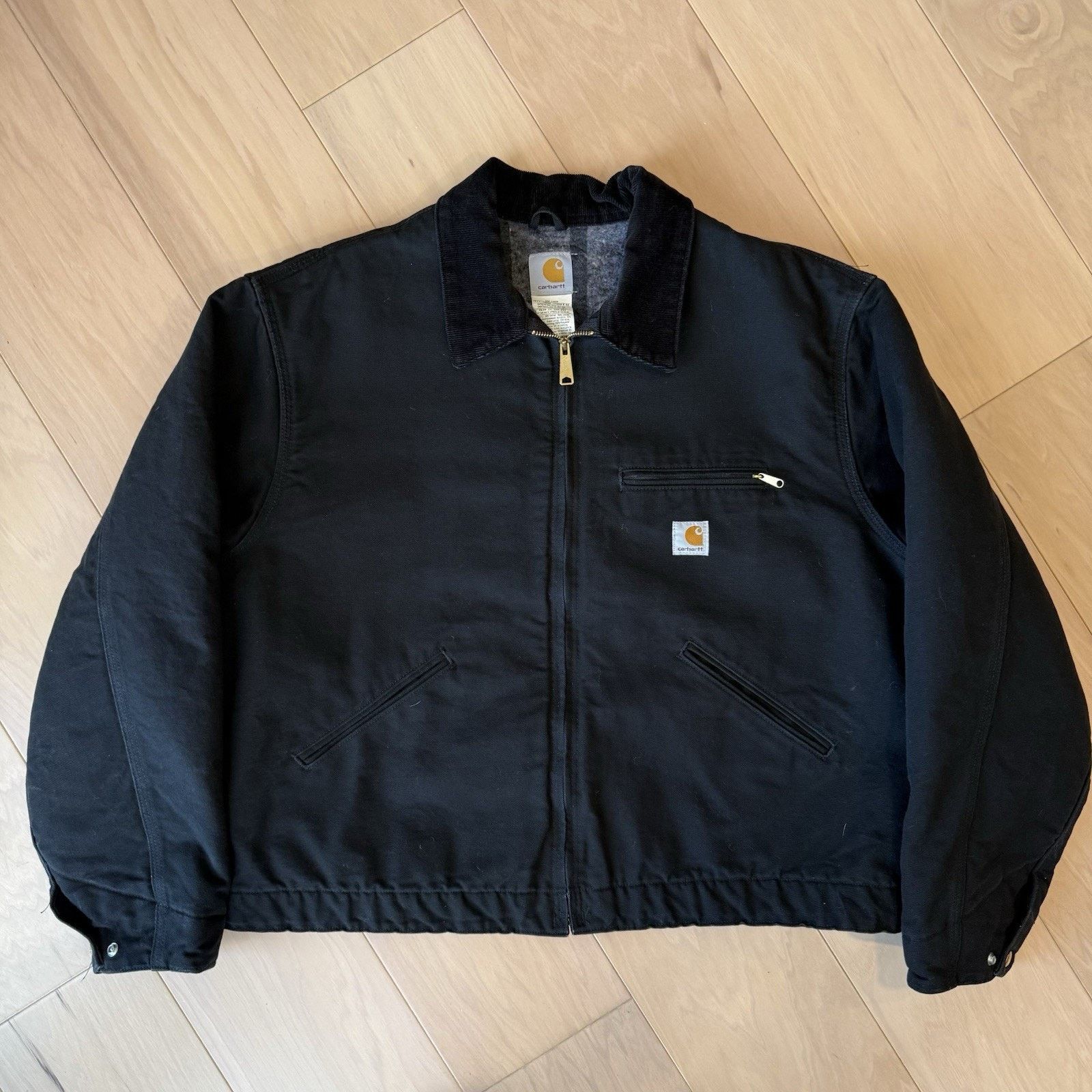 Carhartt Carhartt Detroit Jacket 2XL Black Heavy Workwear Full Zip Size US XXL / EU 58 / 5 - 2 Thumbnail