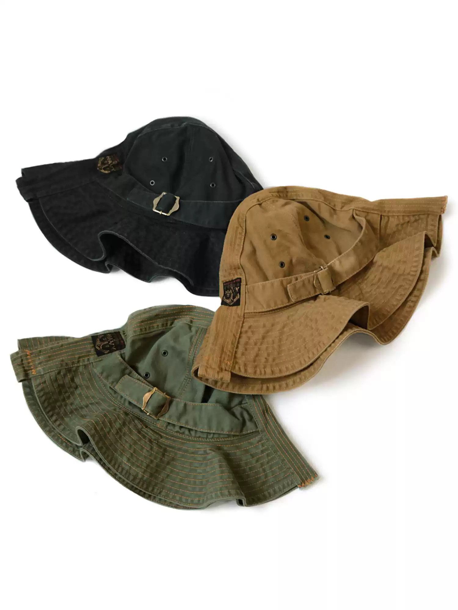 KAPITAL Hirata and Macro Solid Color Cotton Fisherman's Hat
