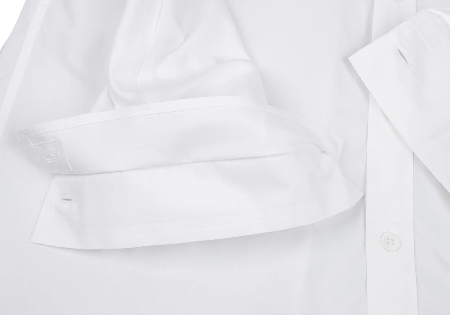 Yohji Yamamoto Yohji Yamamoto Layered Cotton Long Sleeve Shirt Size US S / EU 44-46 / 1 - 9 Thumbnail