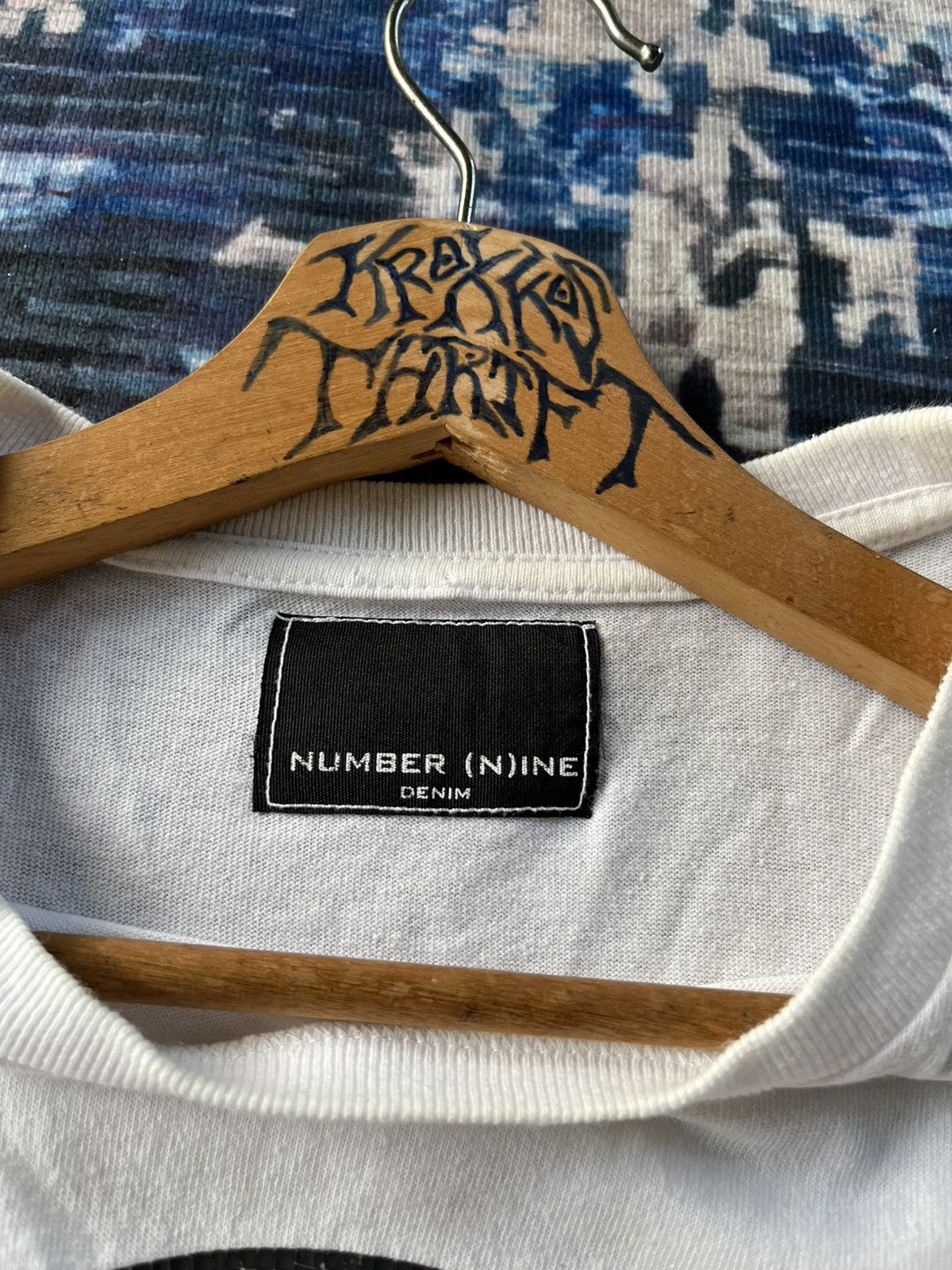 Japanese Brand × Number (N)ine Number Nine Denime Big Logo Tee Japan Size US L / EU 52-54 / 3 - 7 Thumbnail
