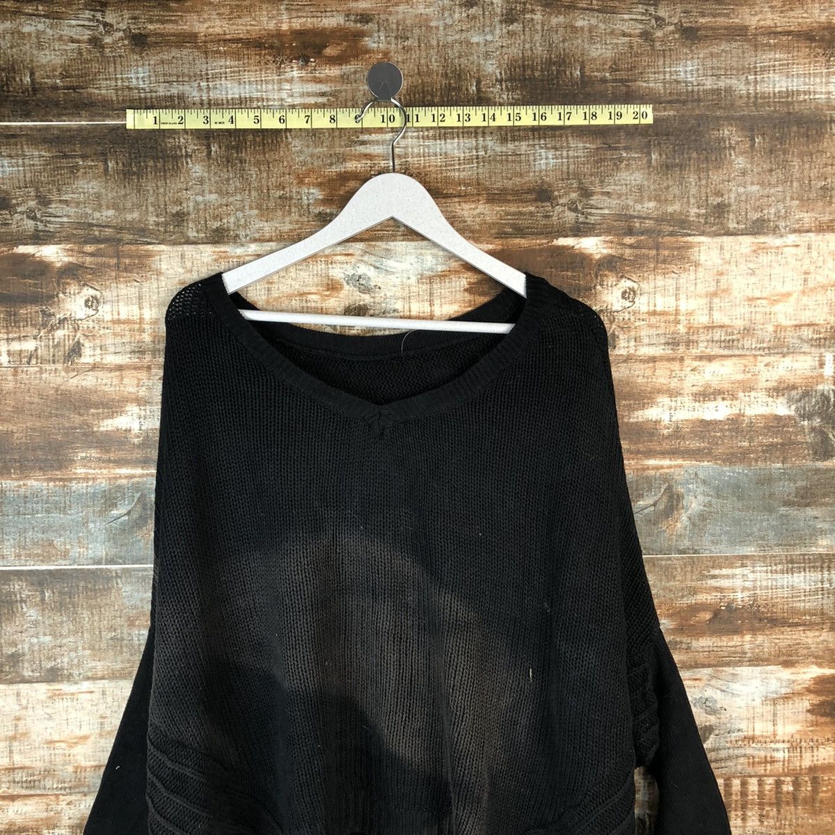 Japanese Brand Antique Black faded Knitwear #A1341 Size L / US 10 / IT 46 - 5 Thumbnail