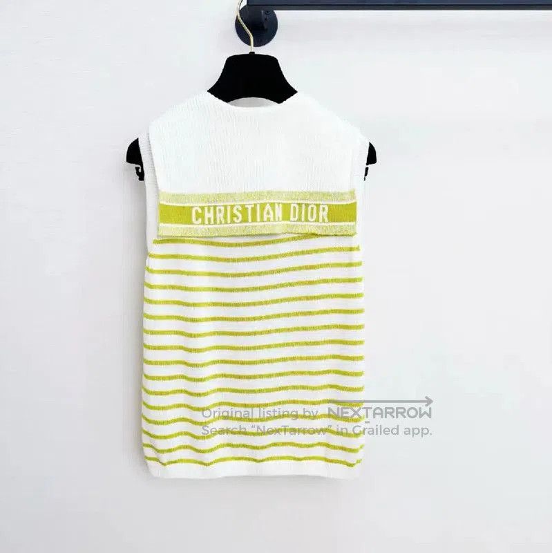 Dior Dior Summer Striped Sleeveless Top for Women . Size S / US 4 / IT 40 - 2 Thumbnail