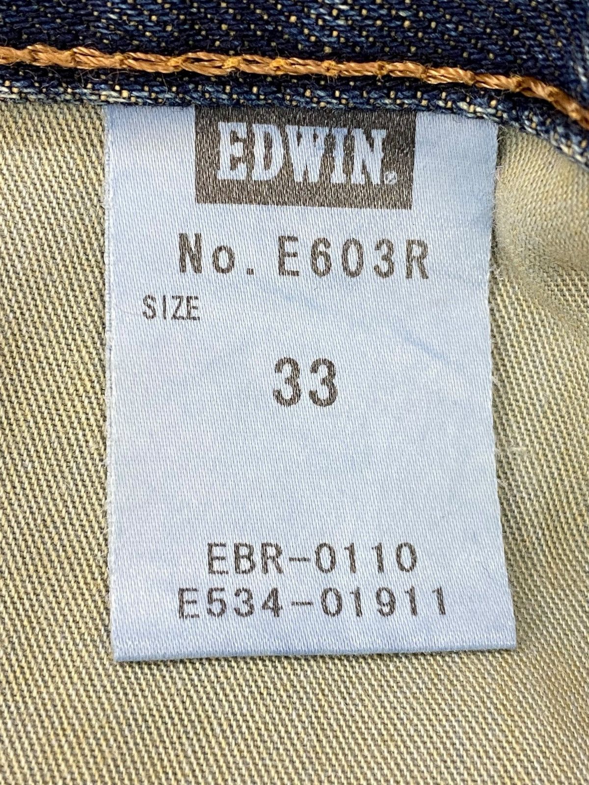 Edwin Edwin Blue Wash Style Loose Jeans Size US 34 / EU 50 - 11 Thumbnail