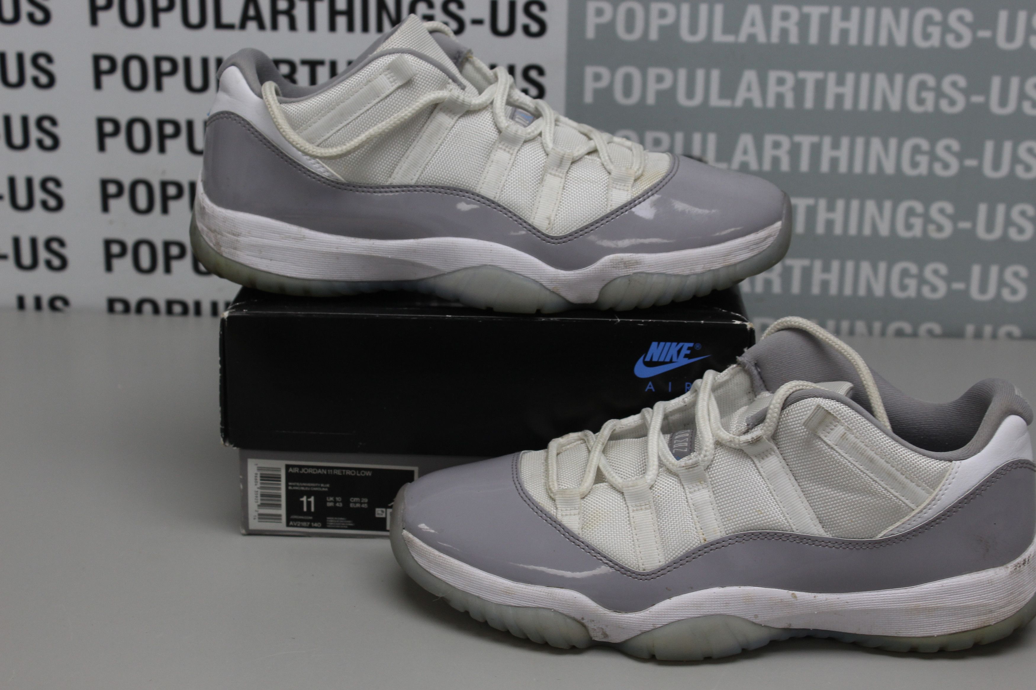 Jordan Brand Air Jordan 11 Retro Low Cement Gray Sz 11 Size US 11 / EU 44 - 1 Thumbnail