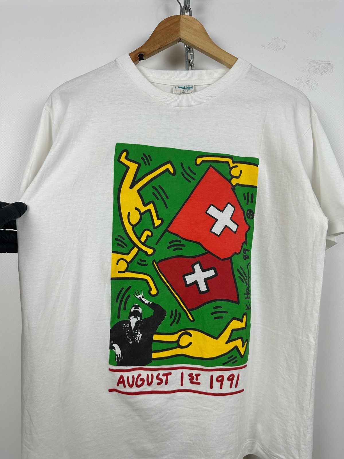 Keith Haring 1991 Keith Haring Swiss National Day 700th Anniversary Tee Size US M / EU 48-50 / 2 - 8 Thumbnail