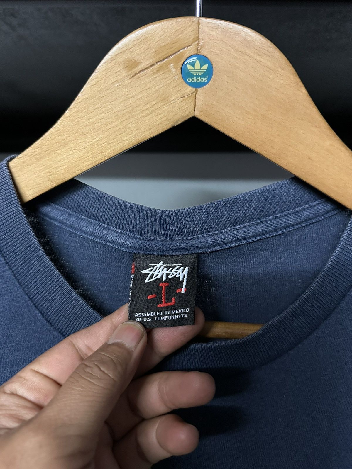 Stussy × Vintage Thrashed Vintage Stussy Fresh Gear Sun Faded Streetwear Tee Size US L / EU 52-54 / 3 - 4 Thumbnail