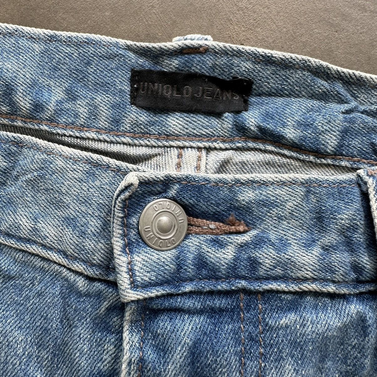 Japanese Brand Vintage Japanese Distressed Faded Denim Jean Pant W33 Size US 33 - 4 Thumbnail