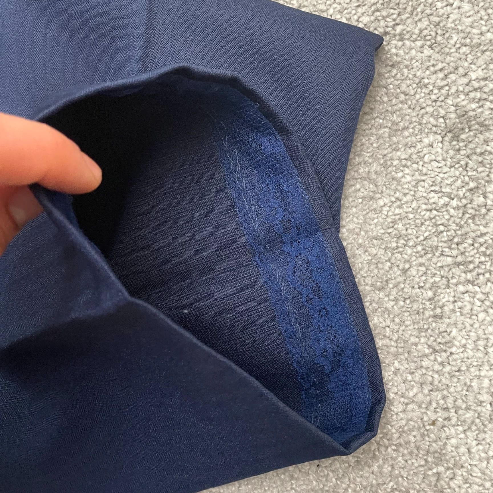Vintage VINTAGE Draper's & Damon's Dress Pants Womens 16 Blue Pull On Elastic 90's Y2K Size 38" / US 16 / IT 52 - 4 Thumbnail
