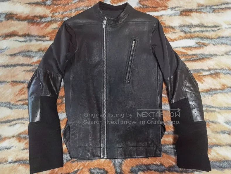 Rick Owens Rick Owens 14 FW Mainline Men's Patchwork Leather Jacket Size US M / EU 48-50 / 2 - 2 Thumbnail