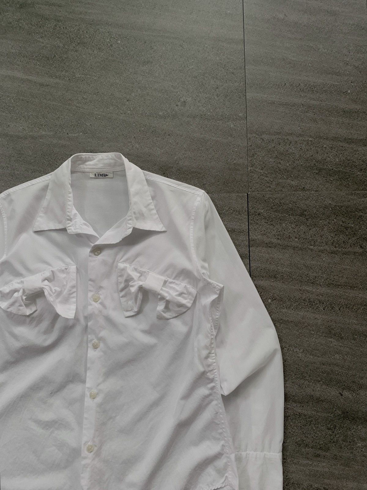 Yohji Yamamoto FREE TAX! Limi Feu Ribbon Applique Shirt Size US XS / EU 42 / 0 - 3 Thumbnail