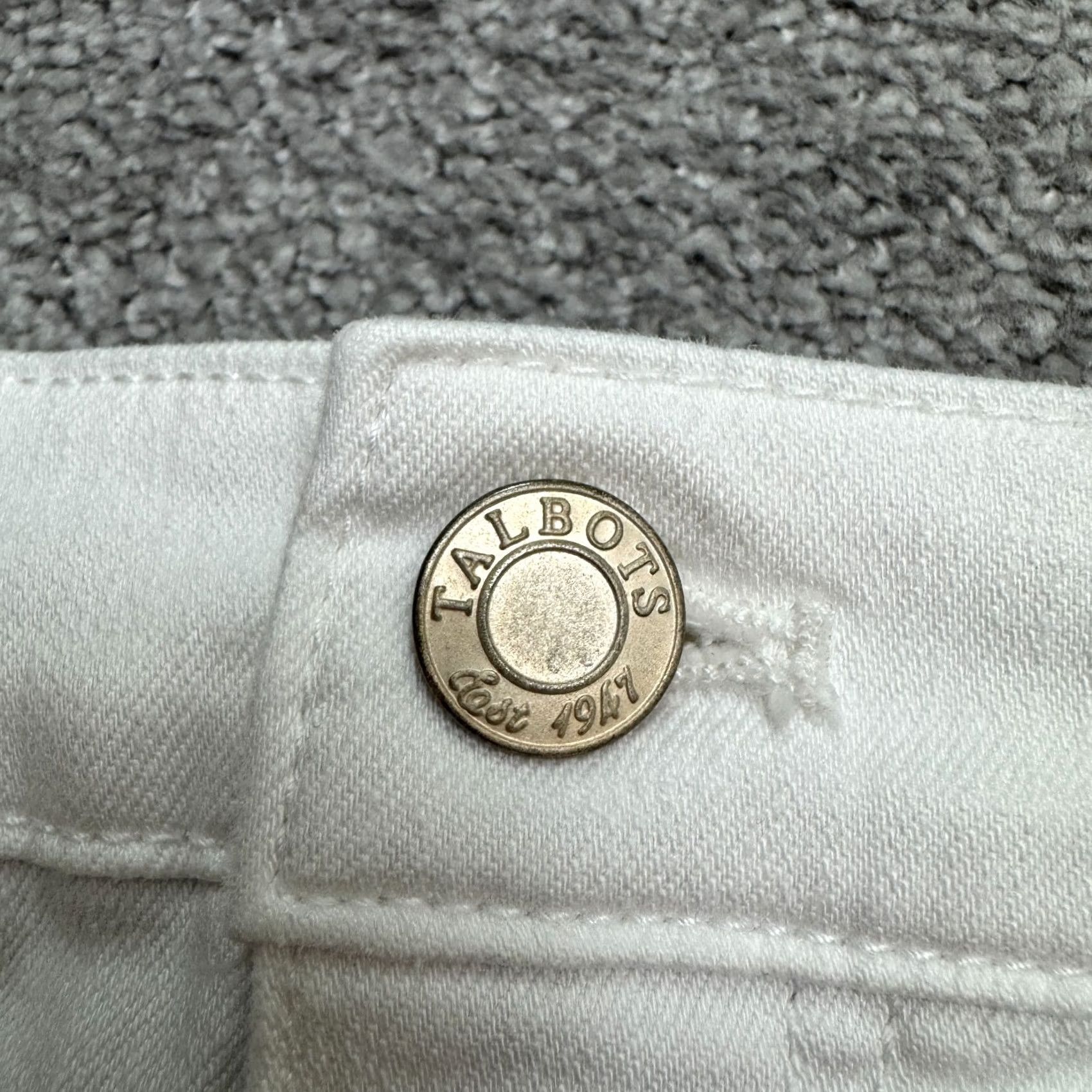 Talbots Talbots Flawless Slim Ankle Denim Jeans Womens 16 White Mid Rise Casual Stretch Shirt? Size 38" / US 16 / IT 52 - 3 Thumbnail