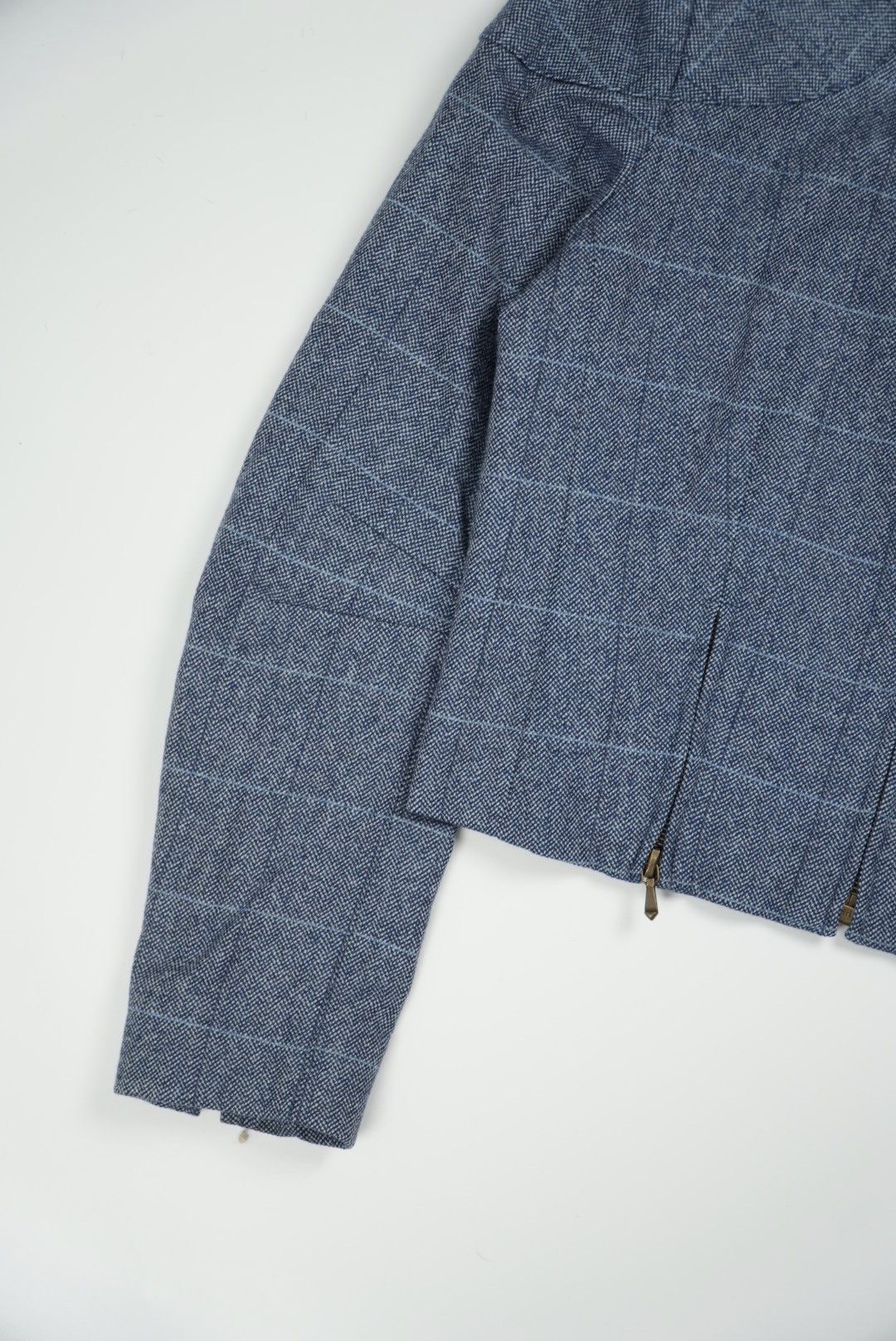 Christian Dior Monsieur Christian Dior by John Galliano Woolen Tweed Zip-Up Jacket Size XS / US 0-2 / IT 36-38 - 6 Thumbnail