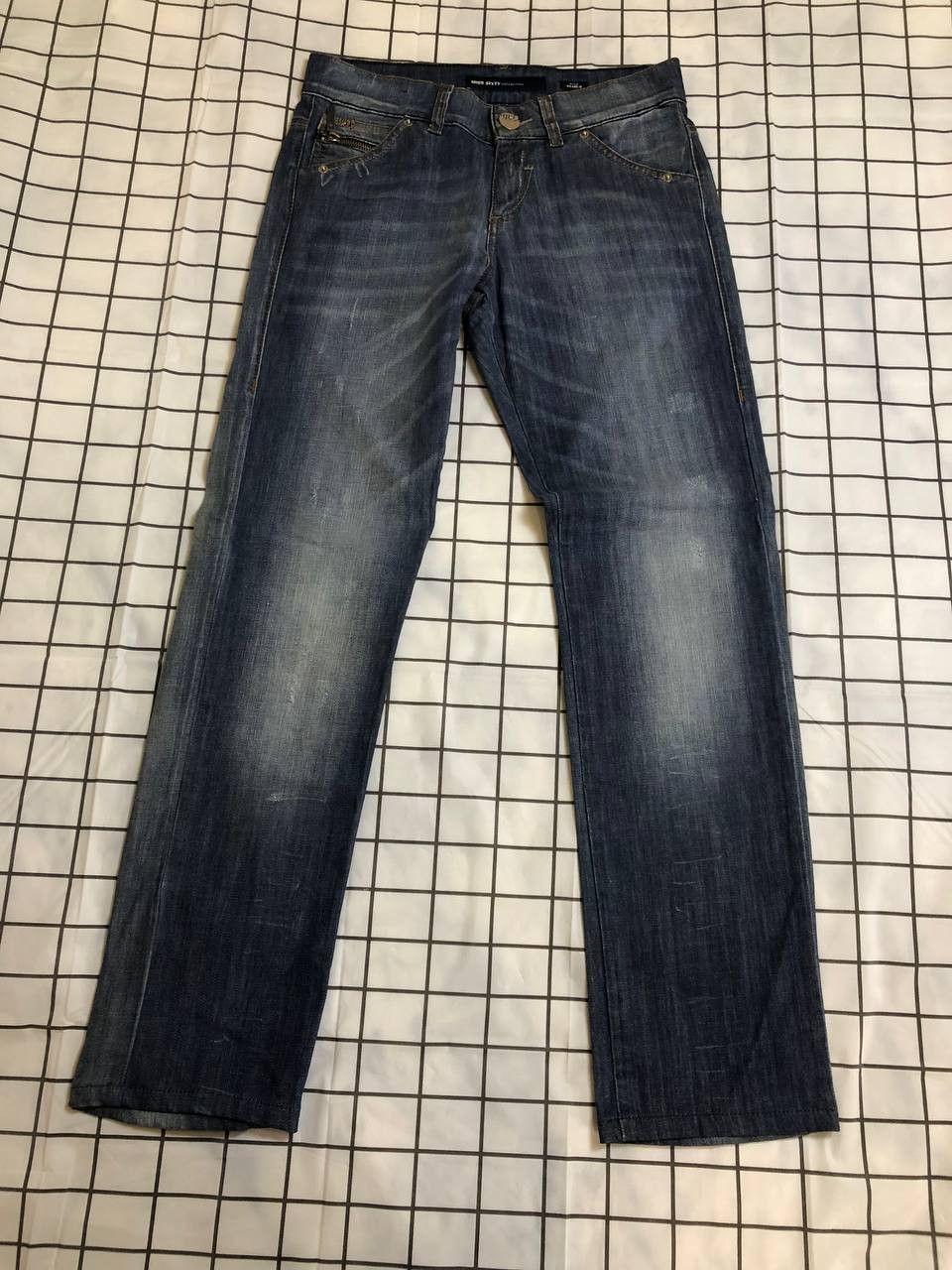 Miss Sixty Distressed Denim Jeans Y2K Hype Streetwear Style