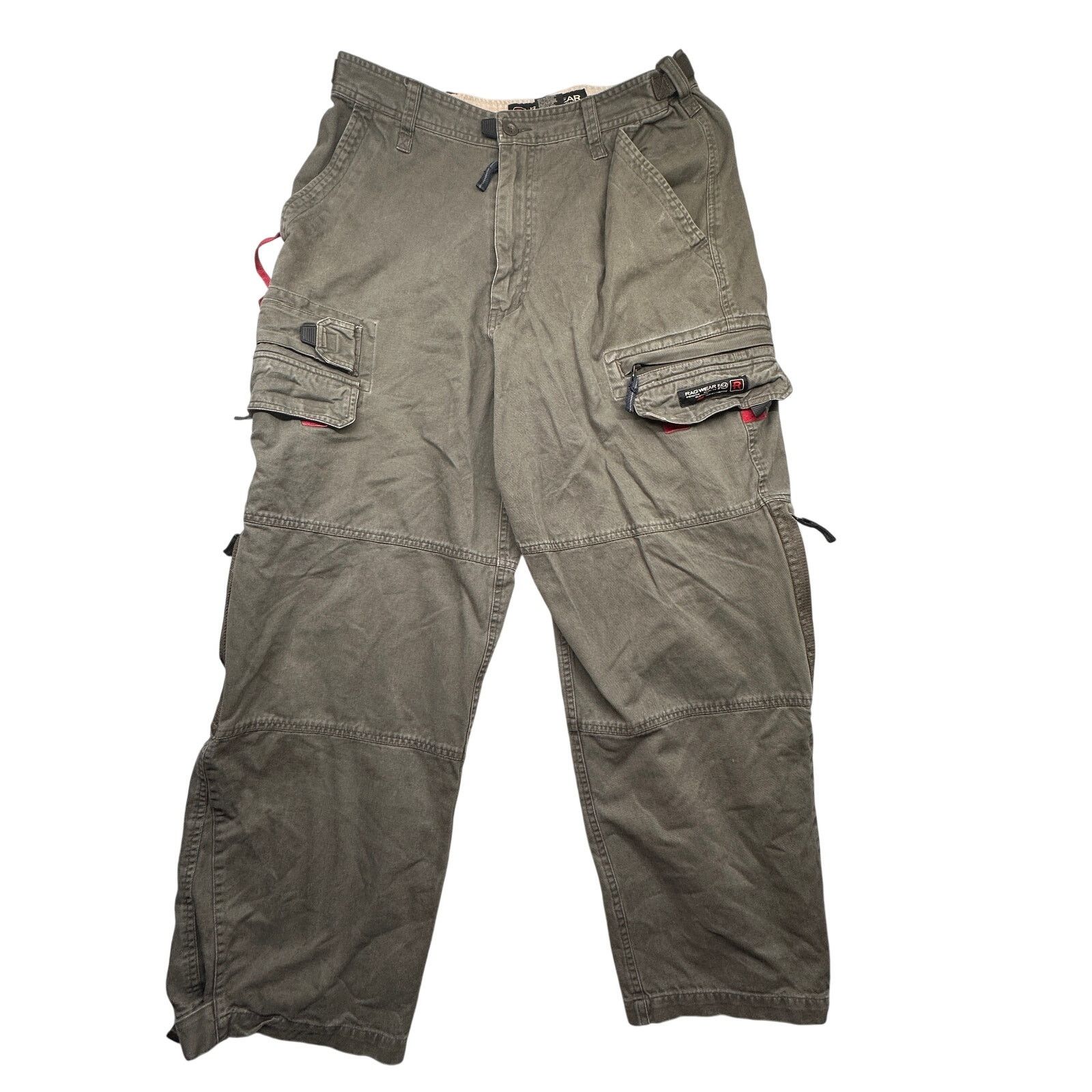 Other Vintage Rag Wear Cargo Pants Mens 36x30 Olive Adjustable Size US 36 / EU 52 - 1 Thumbnail