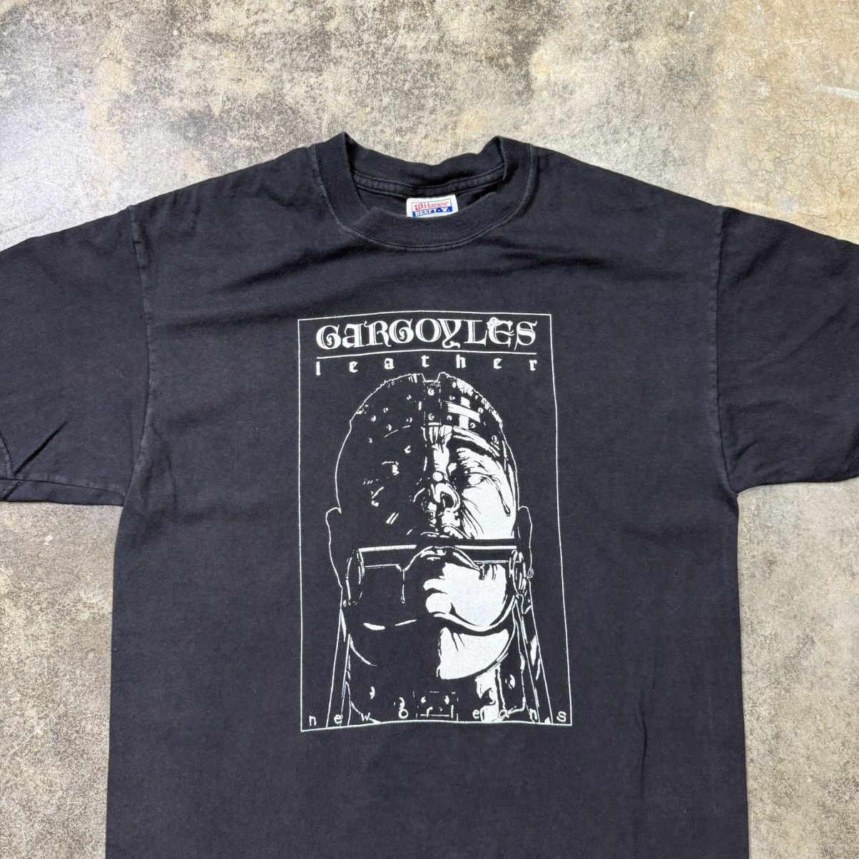 Vintage vintage gargoyles leather goth shop bondage tshirt Size US M / EU 48-50 / 2 - 1 Thumbnail