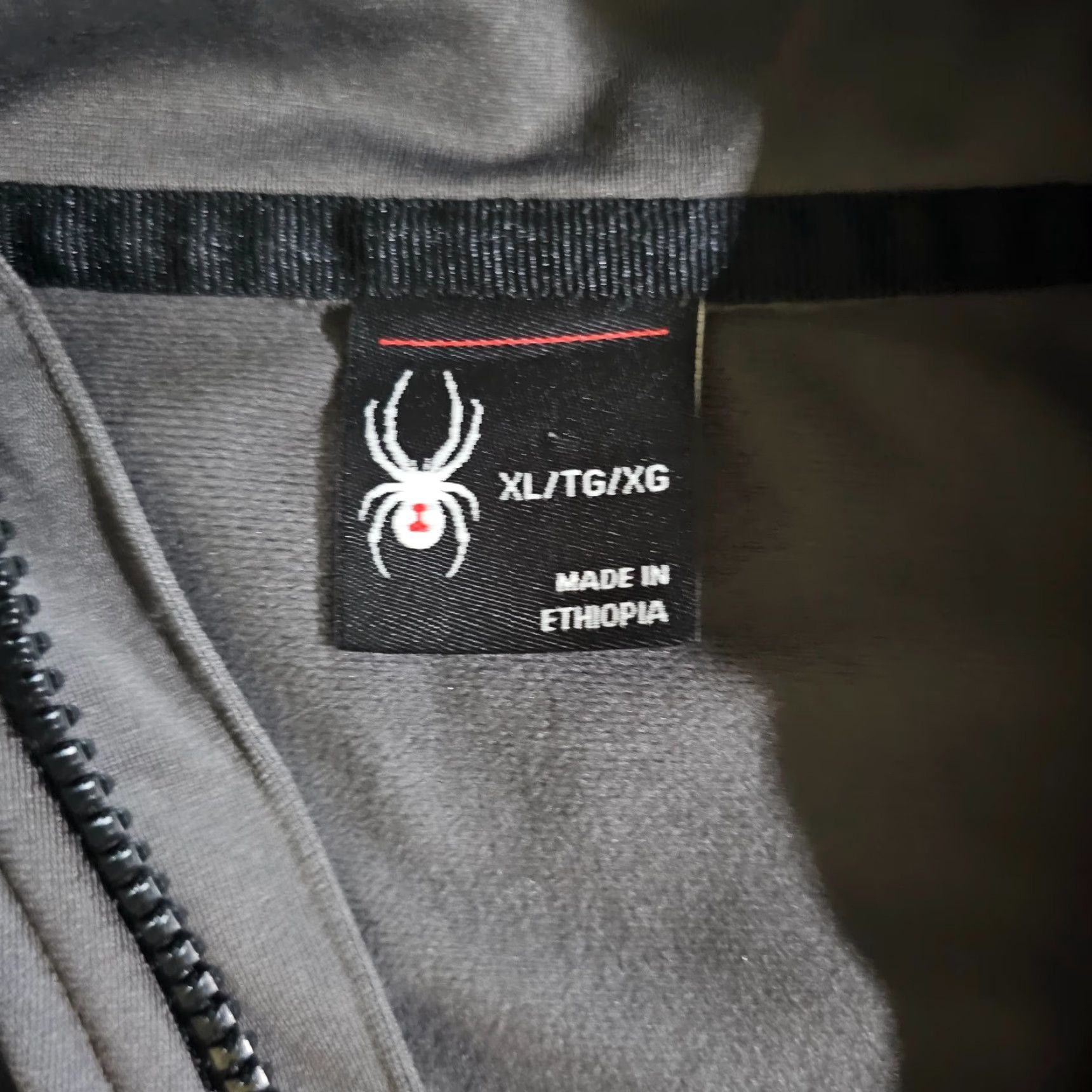 Spyder Spyder Jacket Mens XL Gray Black Full Zip Long Sleeve Athletic Casual Layer Gym Size US XL / EU 56 / 4 - 3 Thumbnail