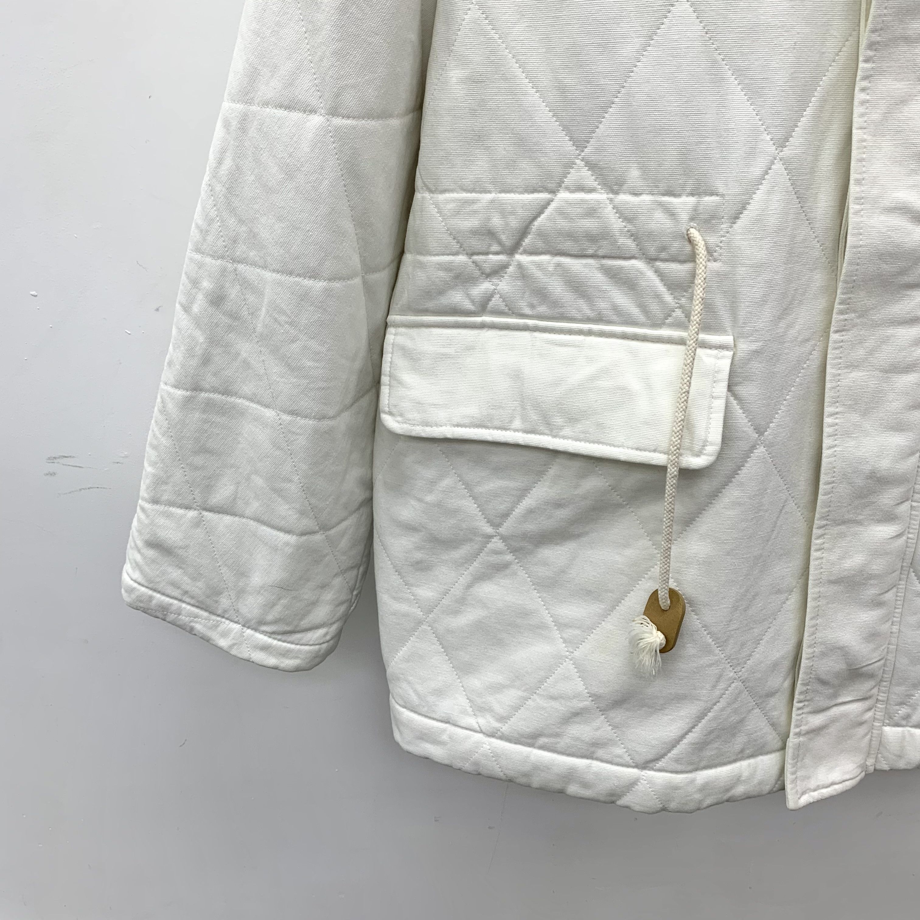 Loewe Loewe Quilted Hoodie Jacket White (50) Size US M / EU 48-50 / 2 - 4 Thumbnail