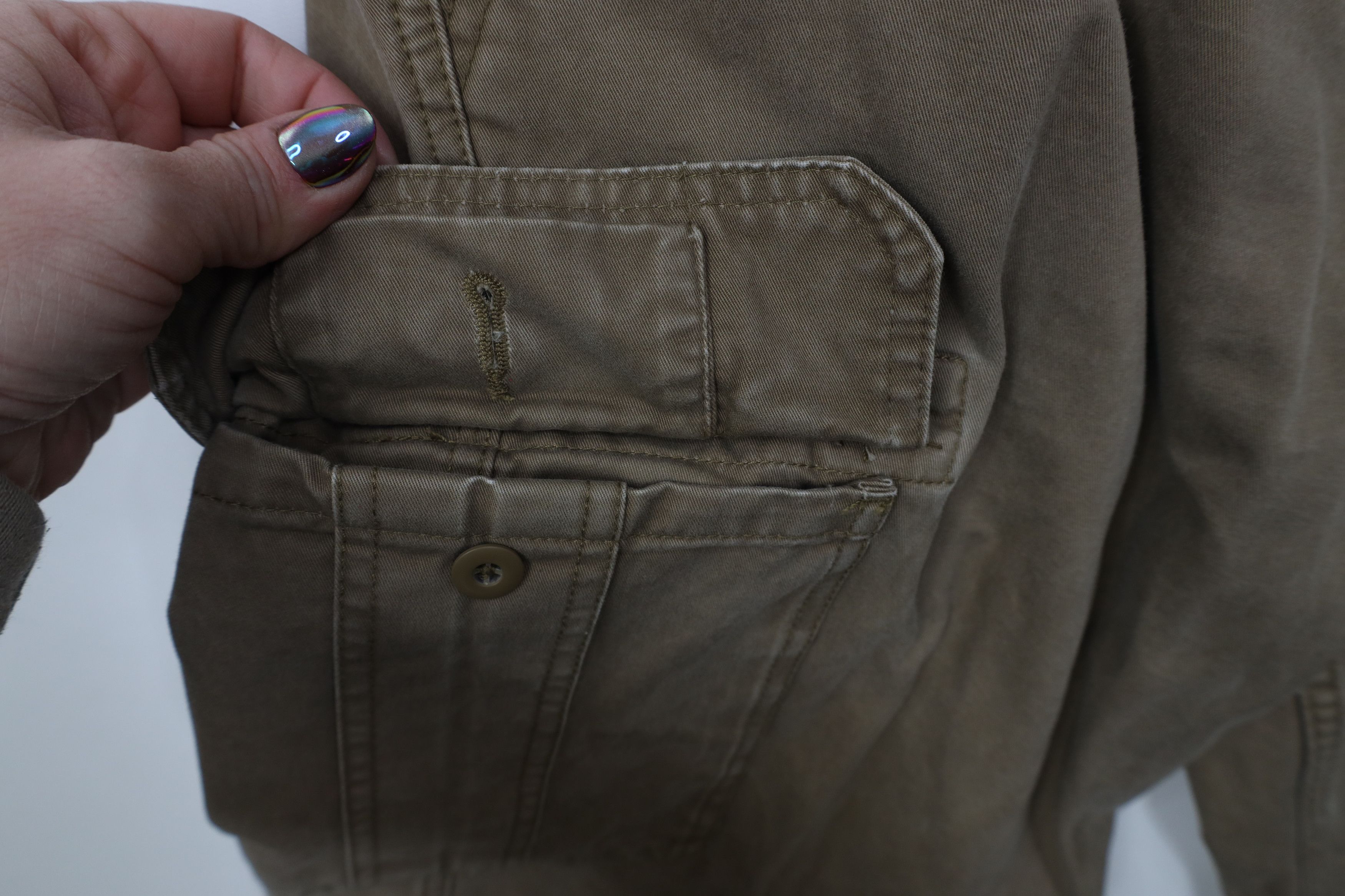Gap Vintage 90s Y2K Gap Heavyweight Wide Leg Cargo Pants Brown Size US 34 / EU 50 - 7 Thumbnail