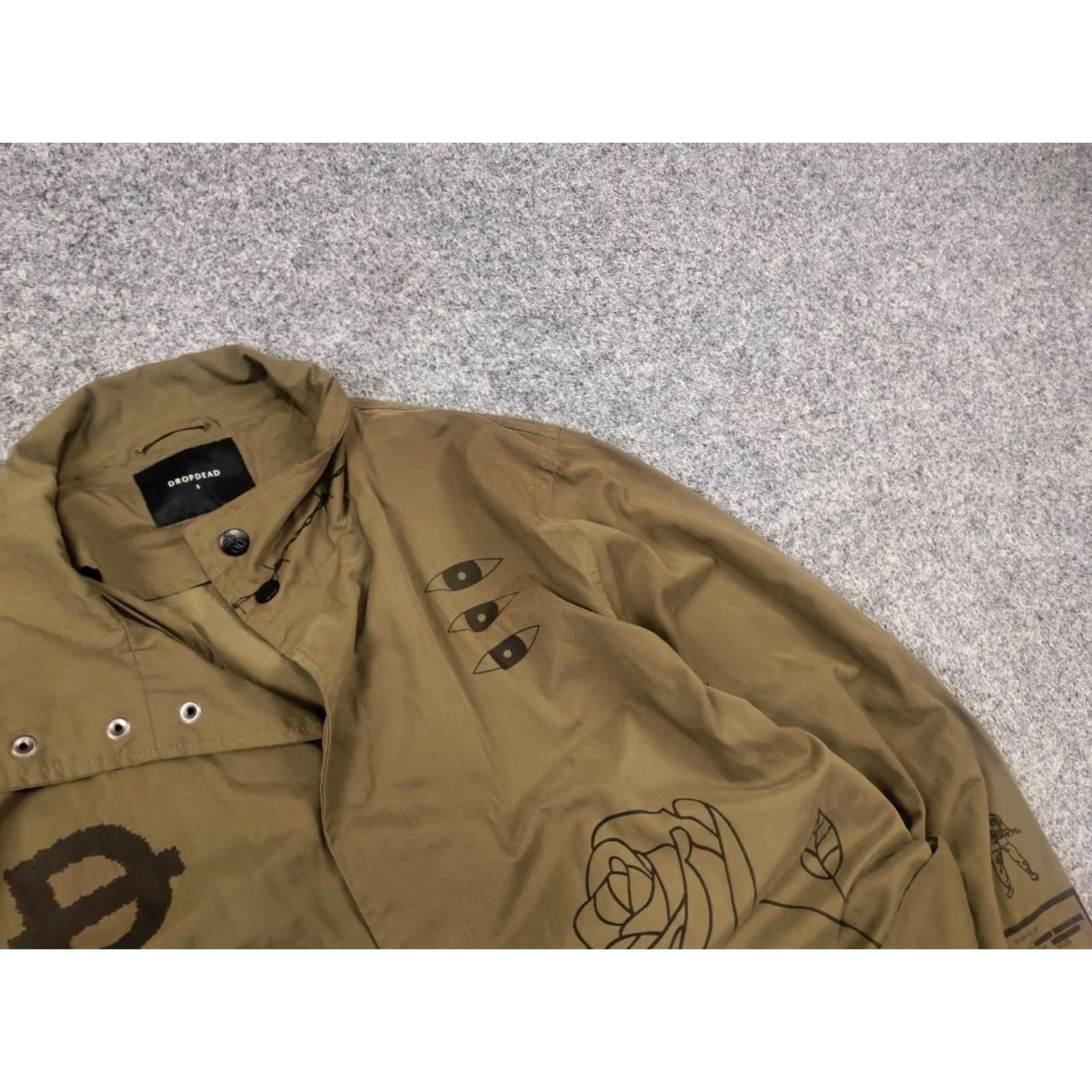Vintage Drop Dead Clothing Oliver black Logo Overshirt Light Jacket This Cruel World Size US S / EU 44-46 / 1 - 6 Thumbnail