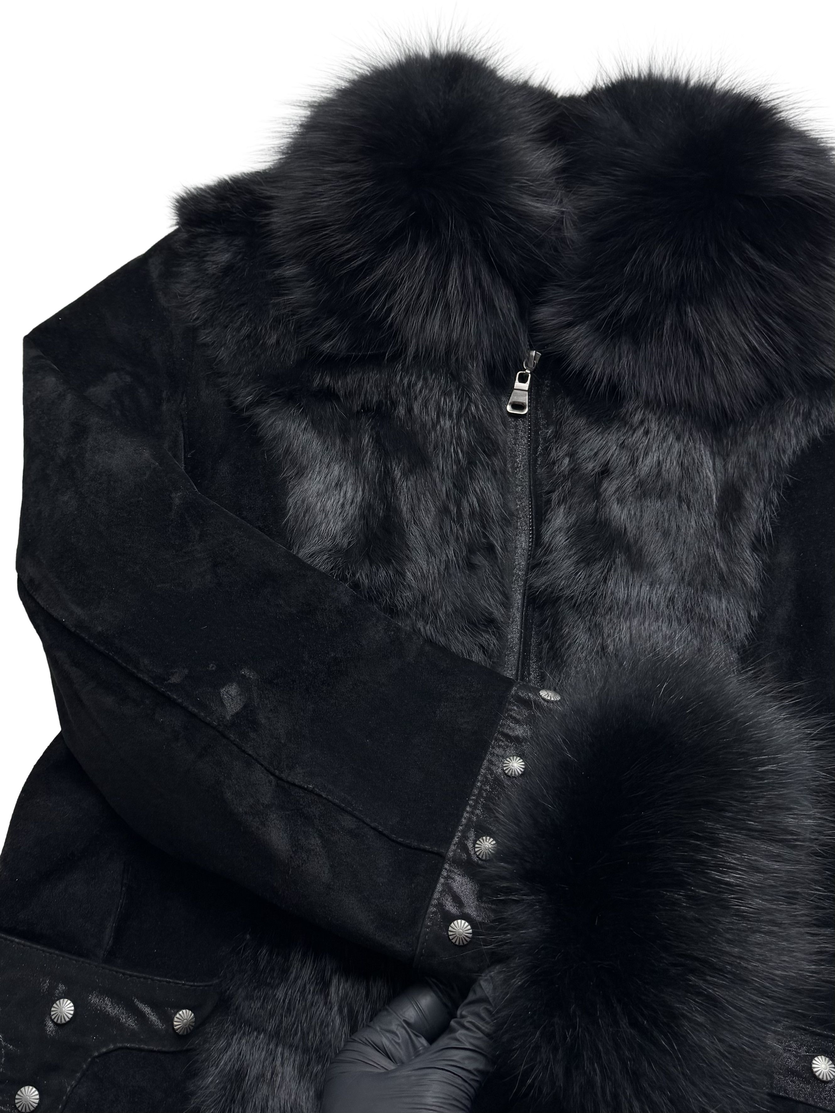 Vintage Vintage Real Suede Jacket With Real Fur Details Size M / US 6-8 / IT 42-44 - 7 Thumbnail