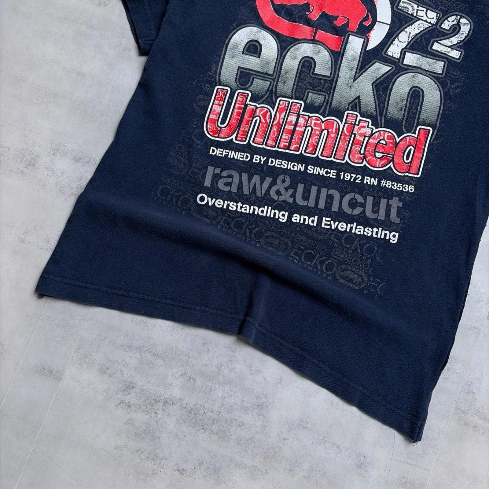 Ecko Unltd. Y2K Navy Ecko Unltd Grunge Skater T-Shirt Size US XS / EU 42 / 0 - 5 Thumbnail