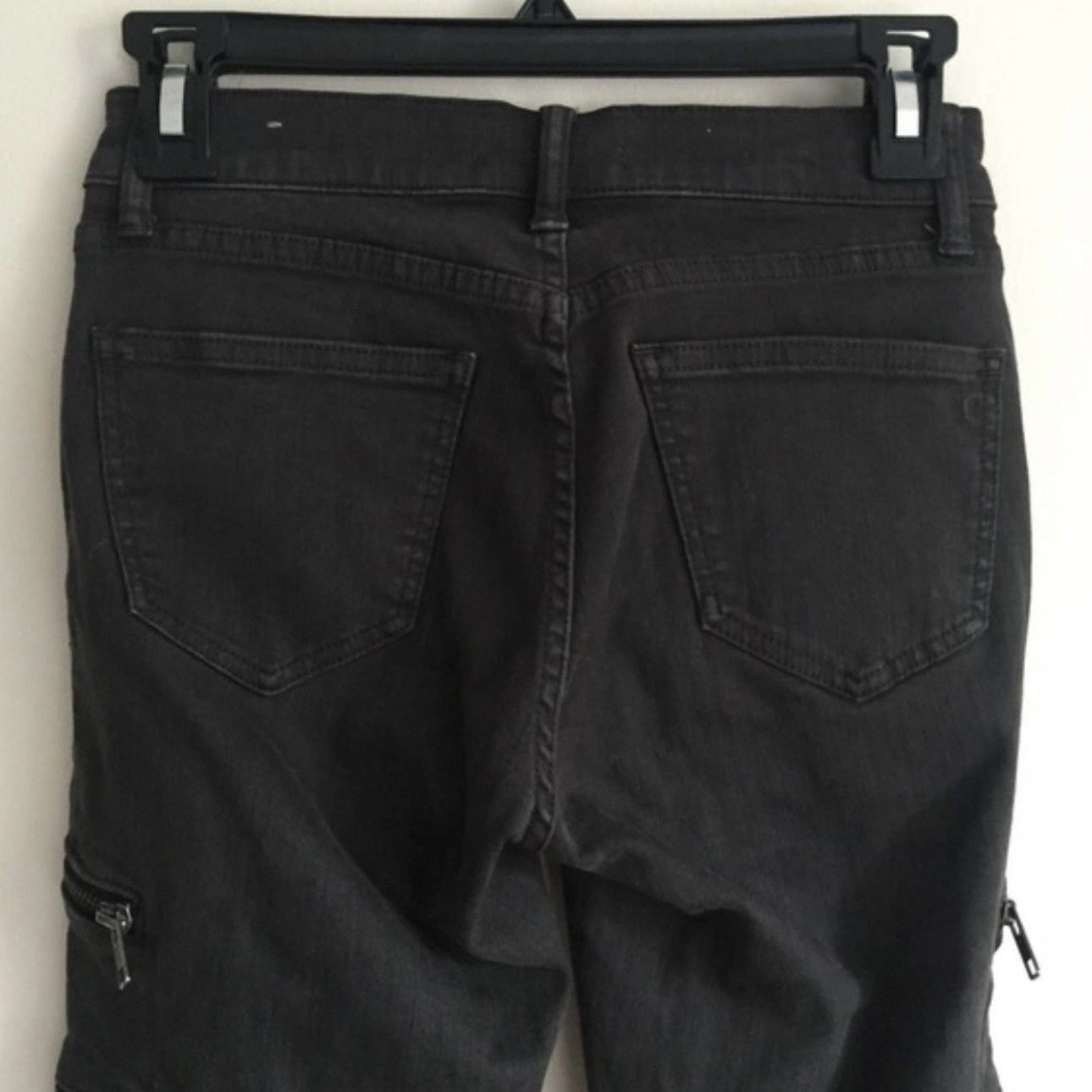 Madewell MADEWELL Black Mid Rise Multi Zipper Skinny Skinny Jeans Size 24" / US 00 / IT 34 - 8 Thumbnail