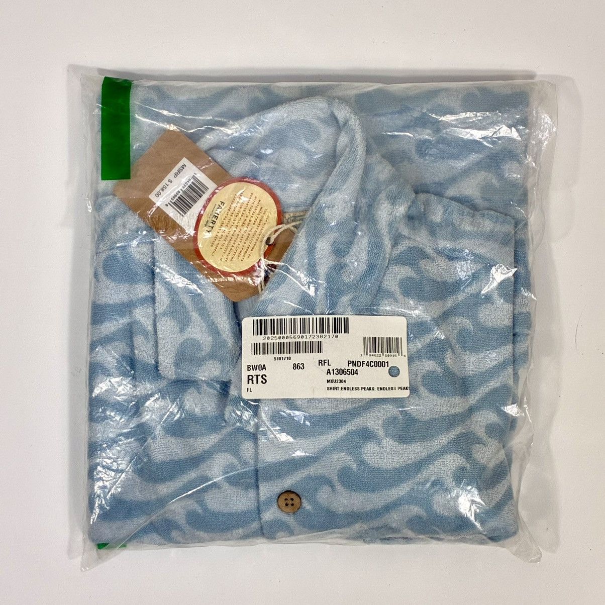 Faherty Faherty Cabana Towel Terry Surf Shirt Endless Peaks Blue M Size US M / EU 48-50 / 2 - 12 Thumbnail