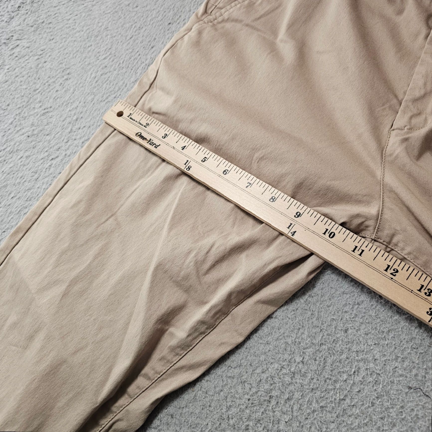 Vintage Bird Dogs Pants Mens 32x30 Khaki Chino Regular Slimming Breathable Stretch Pockets Logo 30 Inseam Casual Workwear Autumn Spring Summer Tan Brown Size US 32 / EU 48 - 4 Thumbnail
