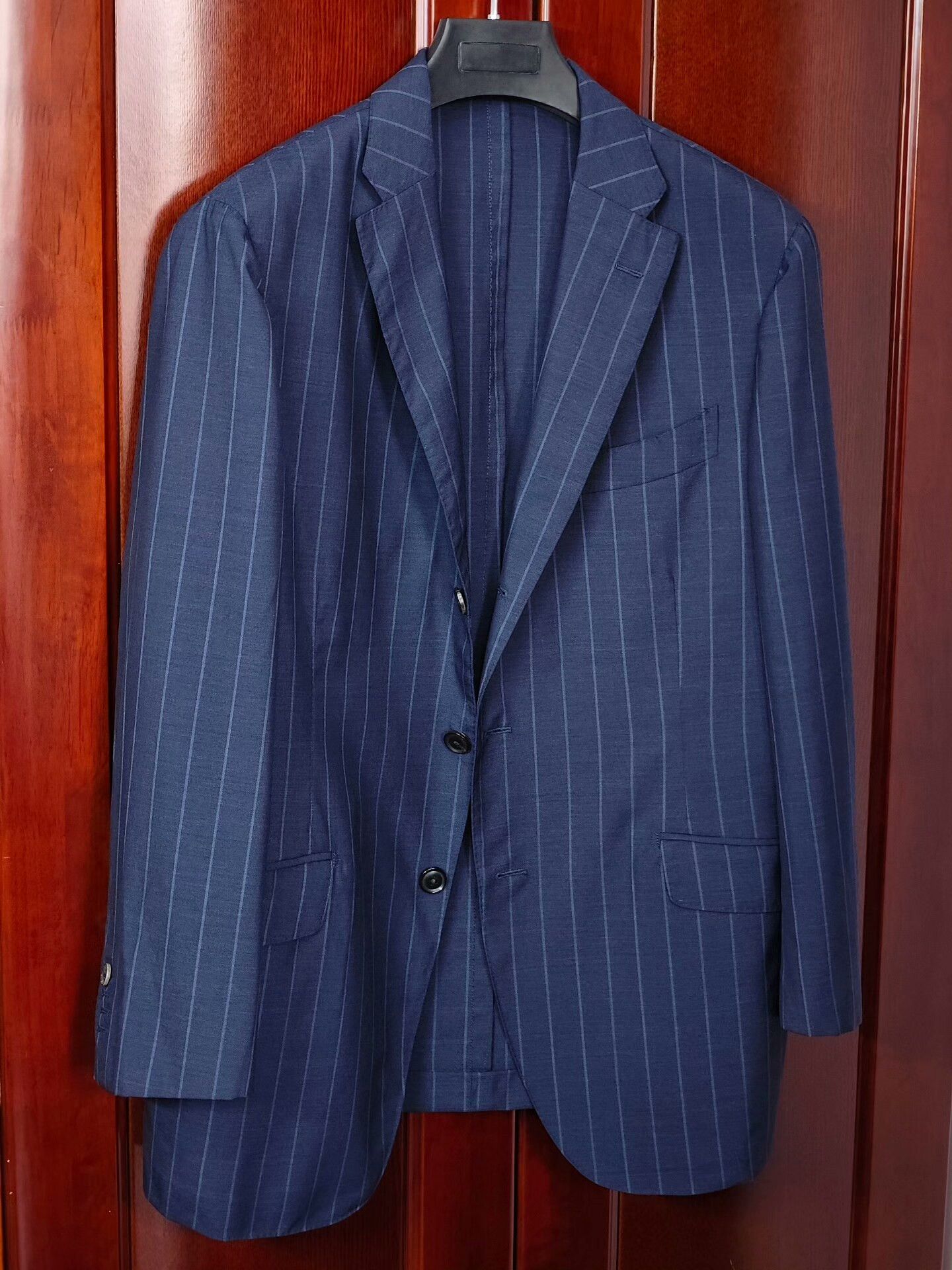 Japanese Brand Custom Italian Wool Linen Blend Suit Size US L / EU 52-54 / 3 - 1 Thumbnail