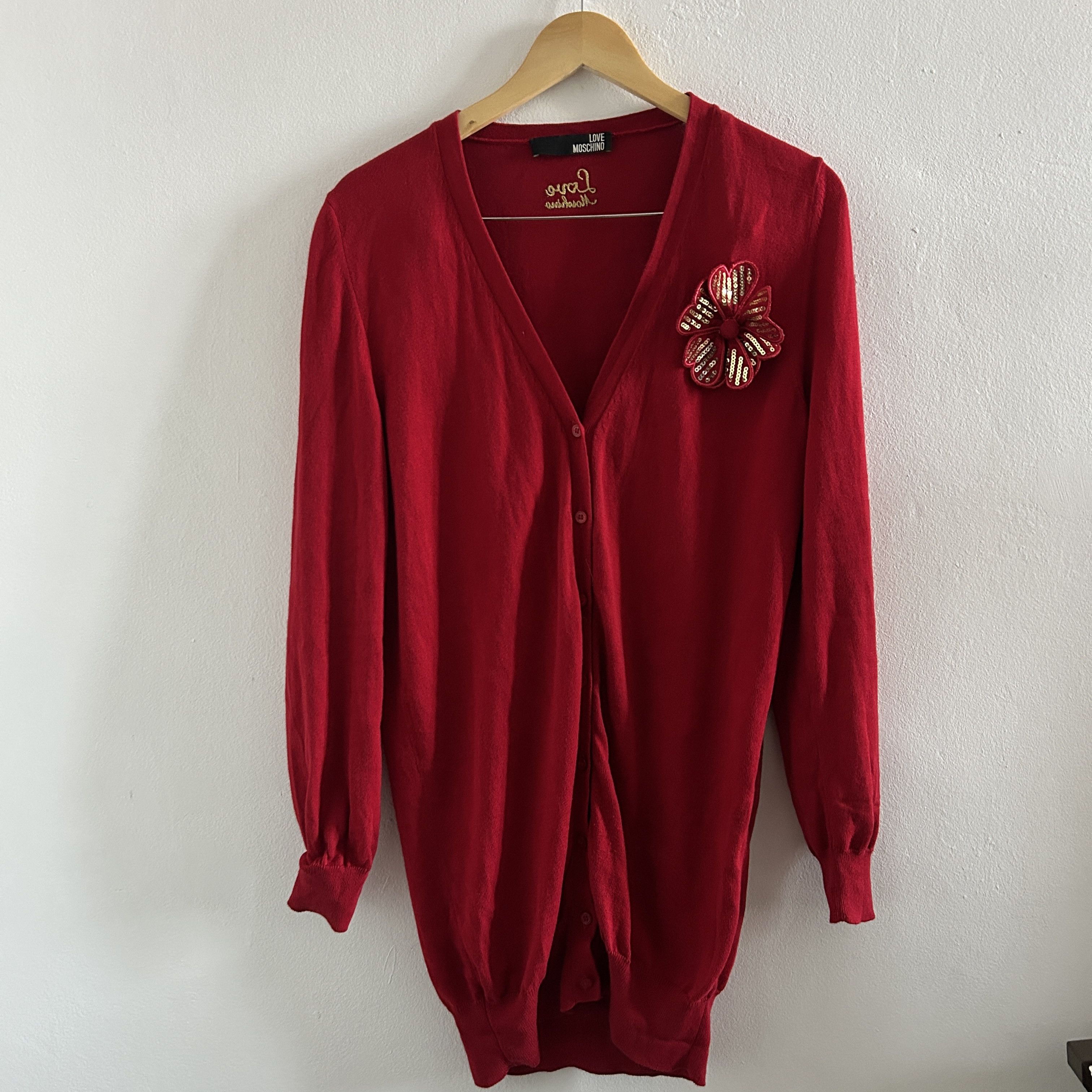 Love Moschino Love Moschino Red Y2K Cardigan Size M / US 6-8 / IT 42-44 - 10 Thumbnail