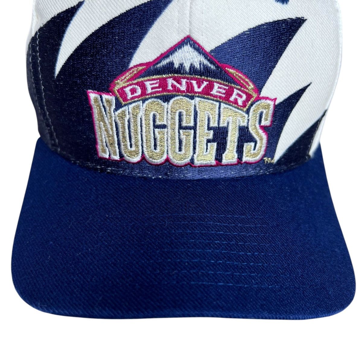 Logo Athletic 1990s NBA Denver Nuggets Logo Athletic Sharktooth Snapback Size ONE SIZE - 3 Thumbnail
