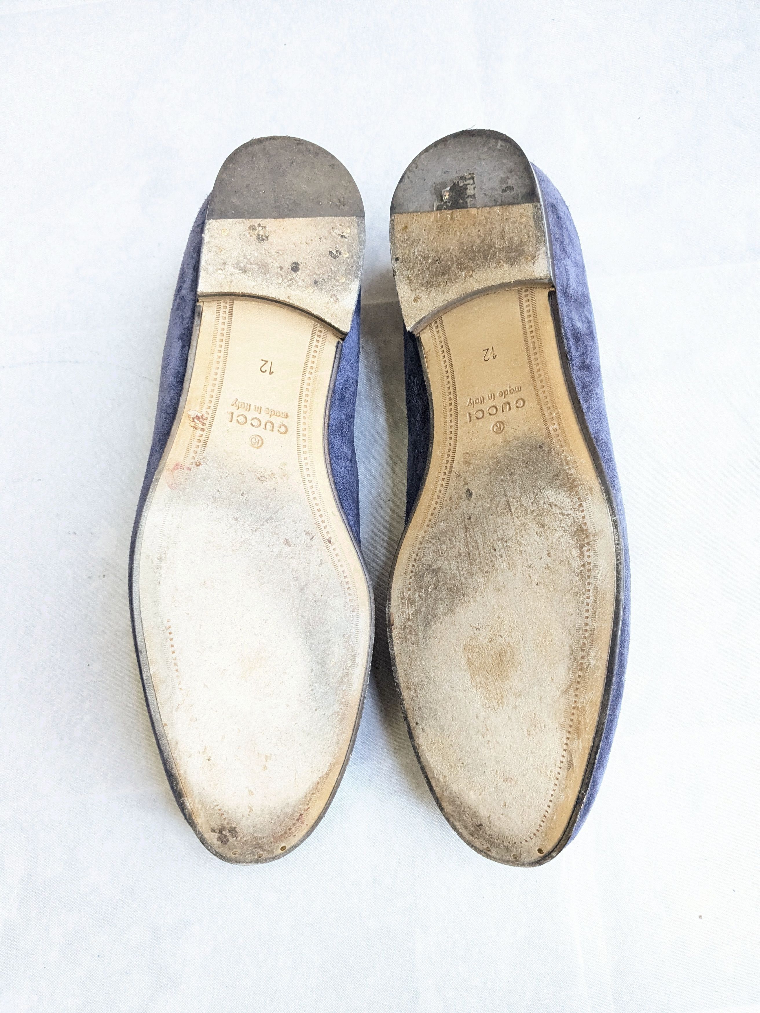 Gucci Gucci Horsebit Loafers Blue Suede 12.5 Monogram Logo GG Size US 12.5 / EU 45-46 - 12 Thumbnail